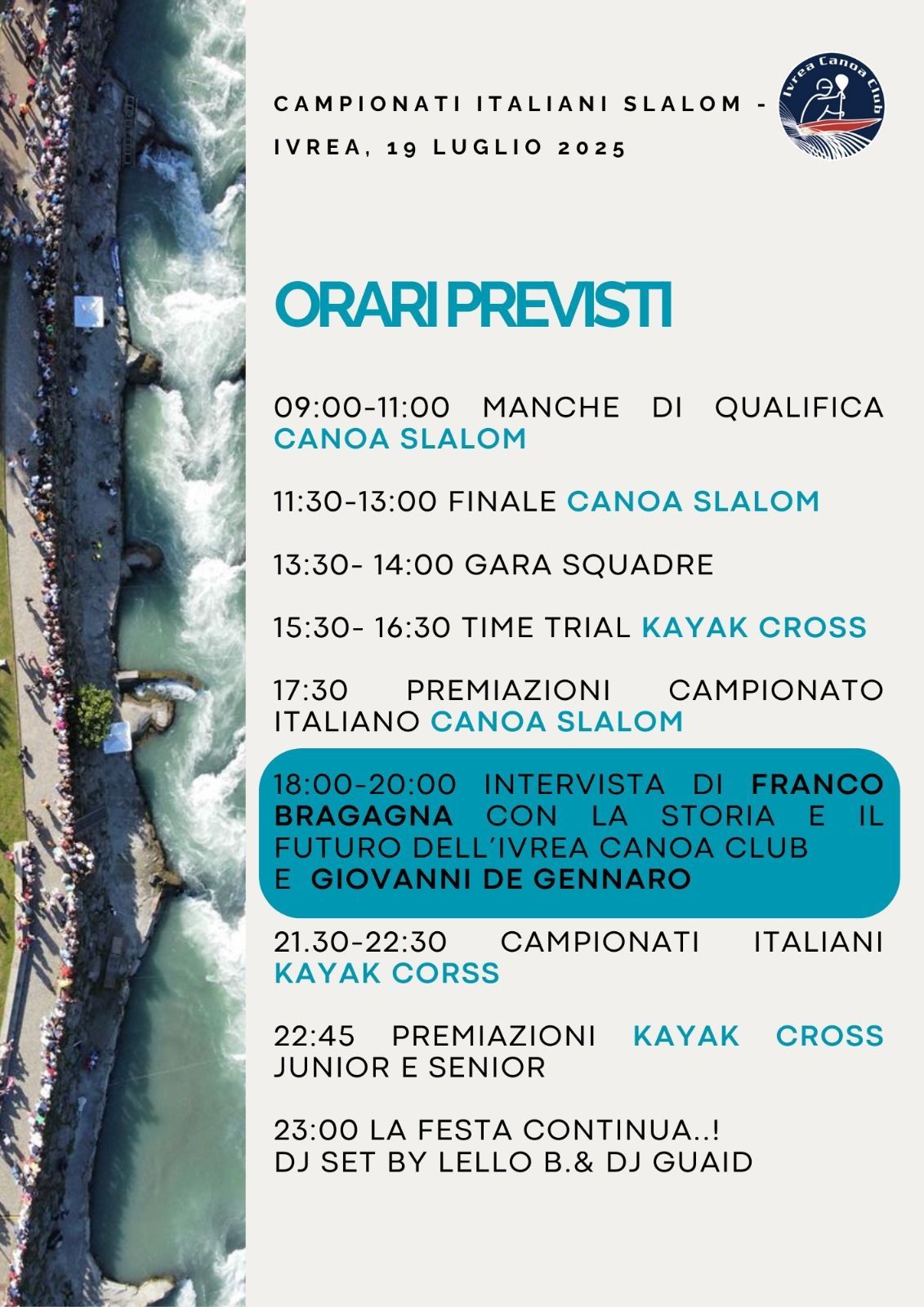 IVREA - Campionati Italiani canoa slalom e kayak cross