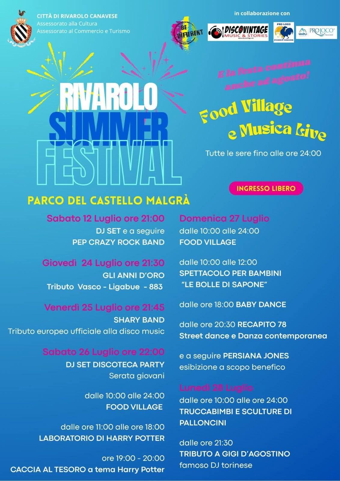 RIVAROLO CANAVESE - Rivarolo Summer Festival