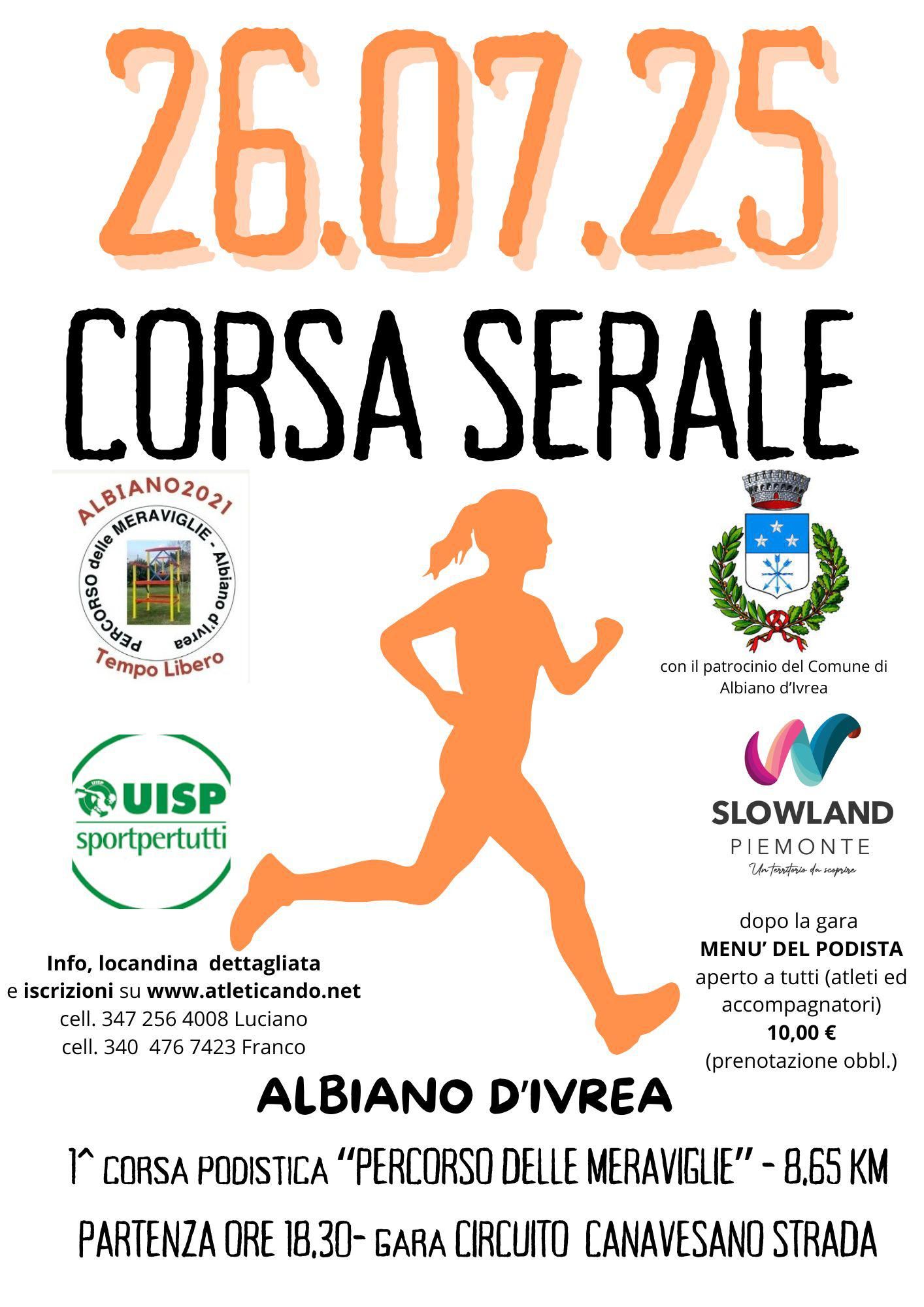 ALBIANO D'IVREA - corsa podistica «Percorso delle meraviglie»