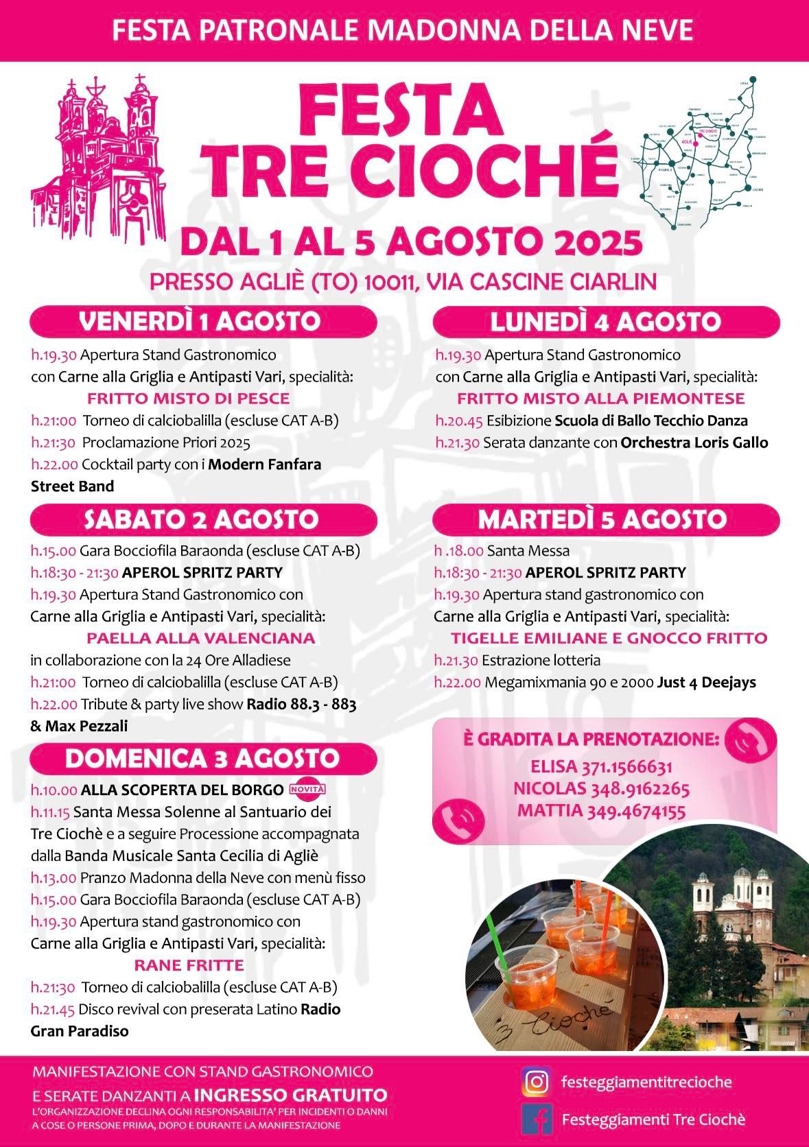 AGLIE' - Festa Tre Ciochè