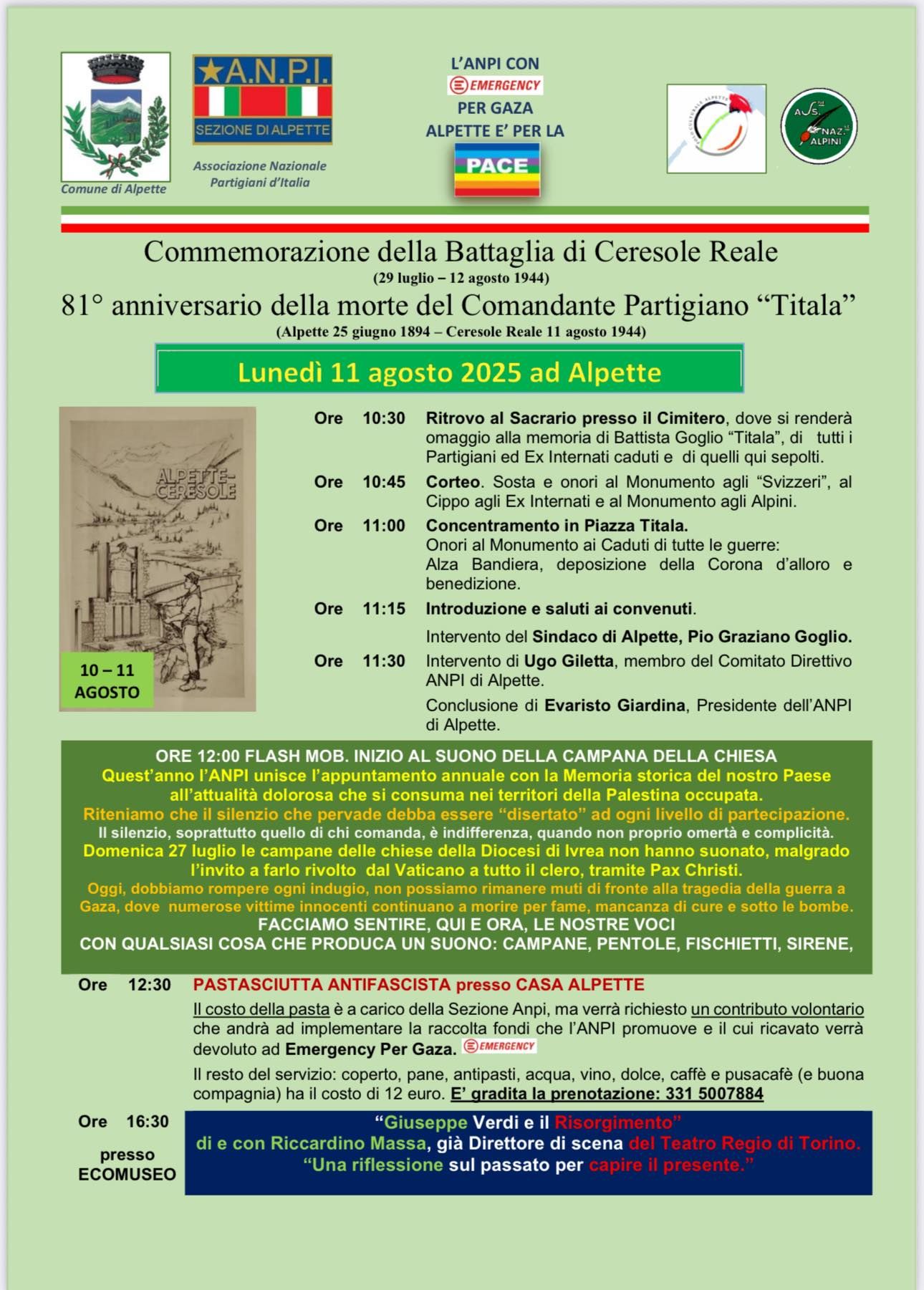 ALPETTE - Commemorazione della Battaglia di Ceresole Reale