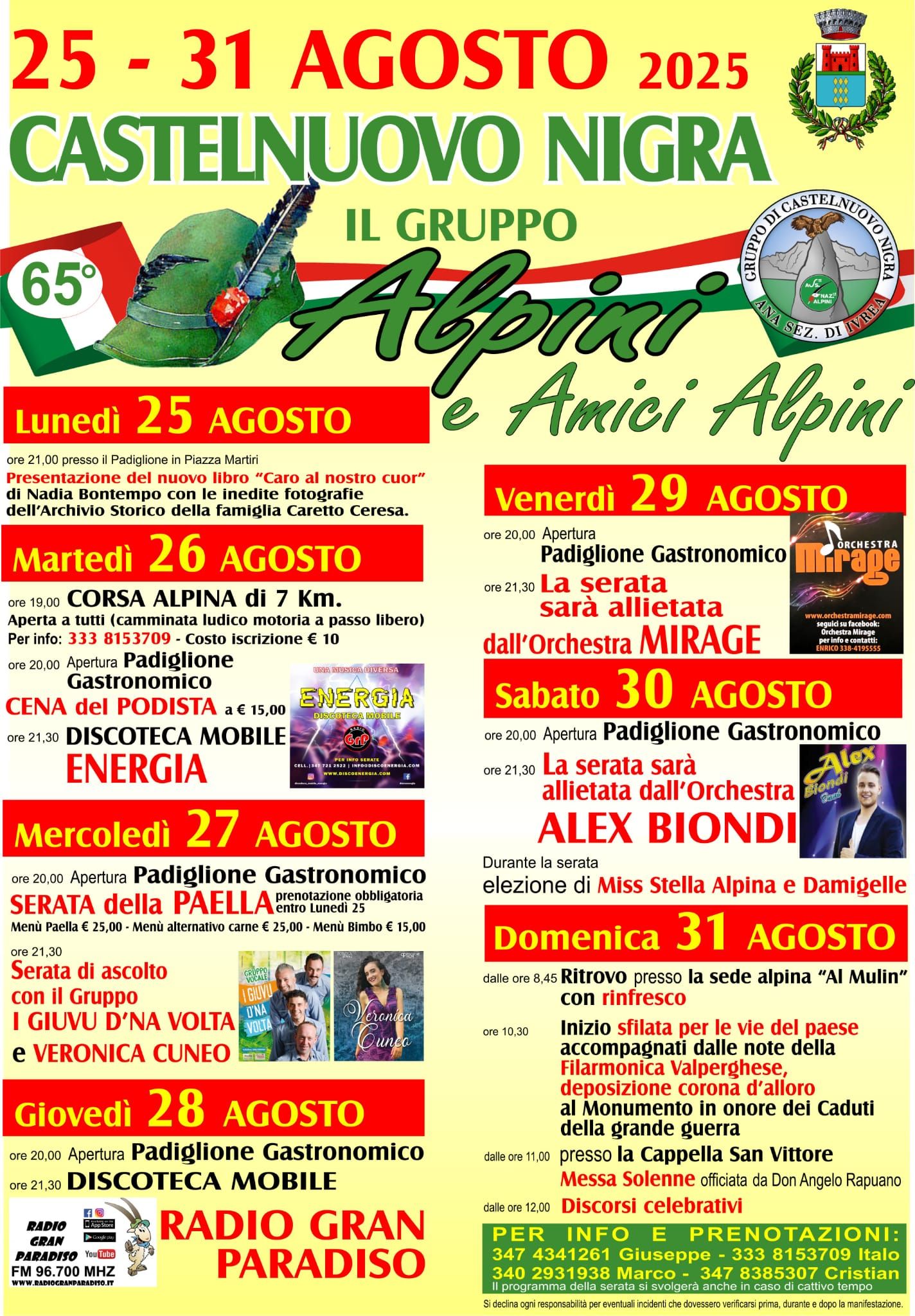 CASTELNUOVO NIGRA - Festa del Gruppo Alpini