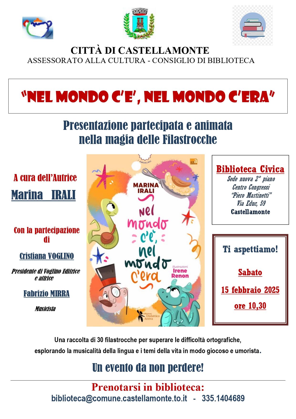 CASTELLAMONTE - Nel mondo c'è, nel mondo c'era