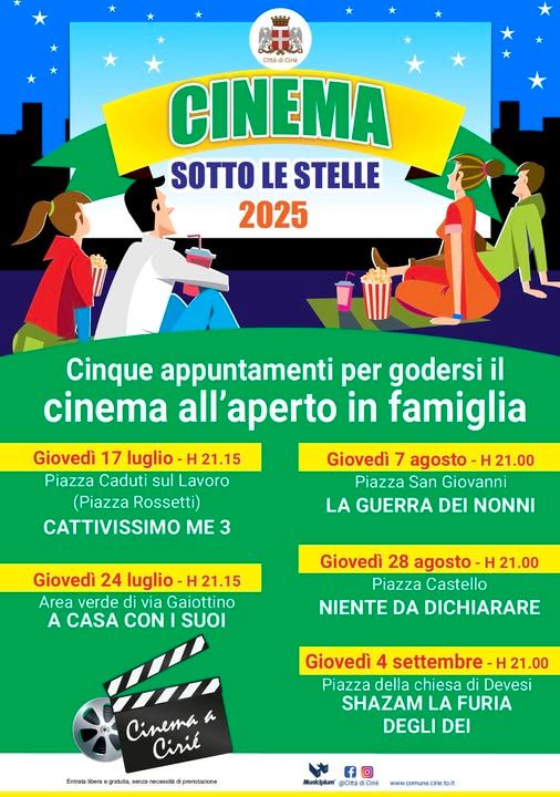 CIRIE' - Cinema sotto le stelle