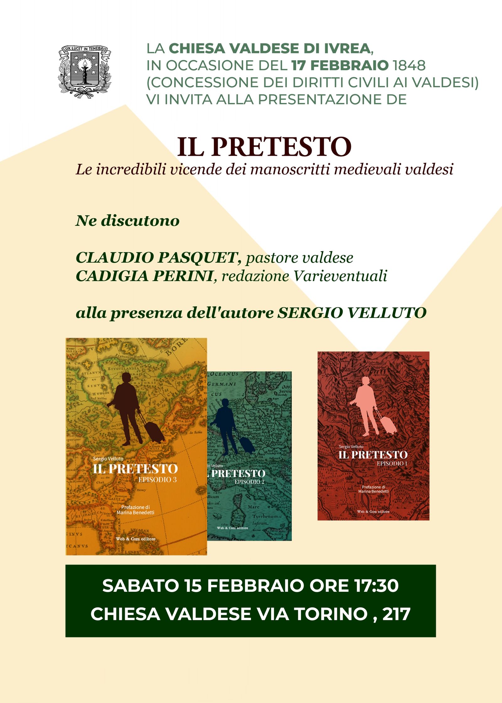 IVREA - Presentazione del terzo episodio della saga sui manoscritti valdesi medievali