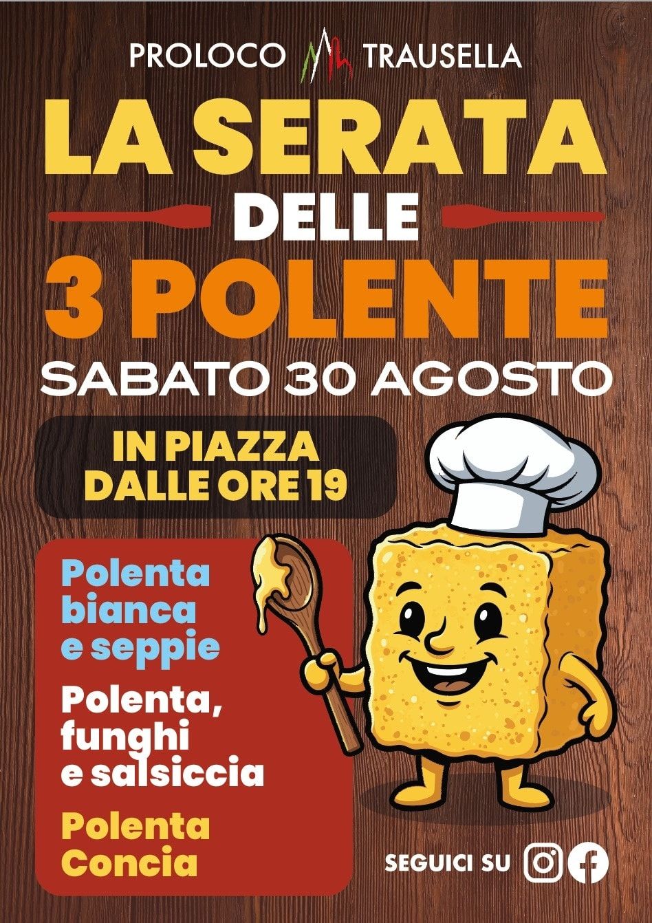 TRAUSELLA - La serata delle 3 polente