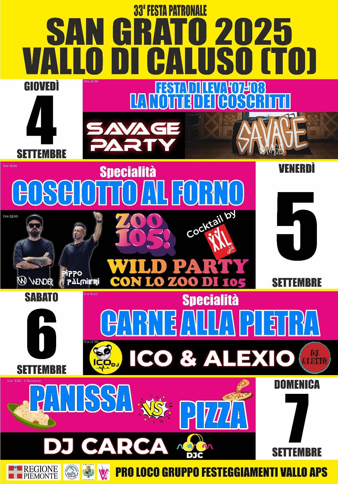 VALLO DI CALUSO - San Grato 2025