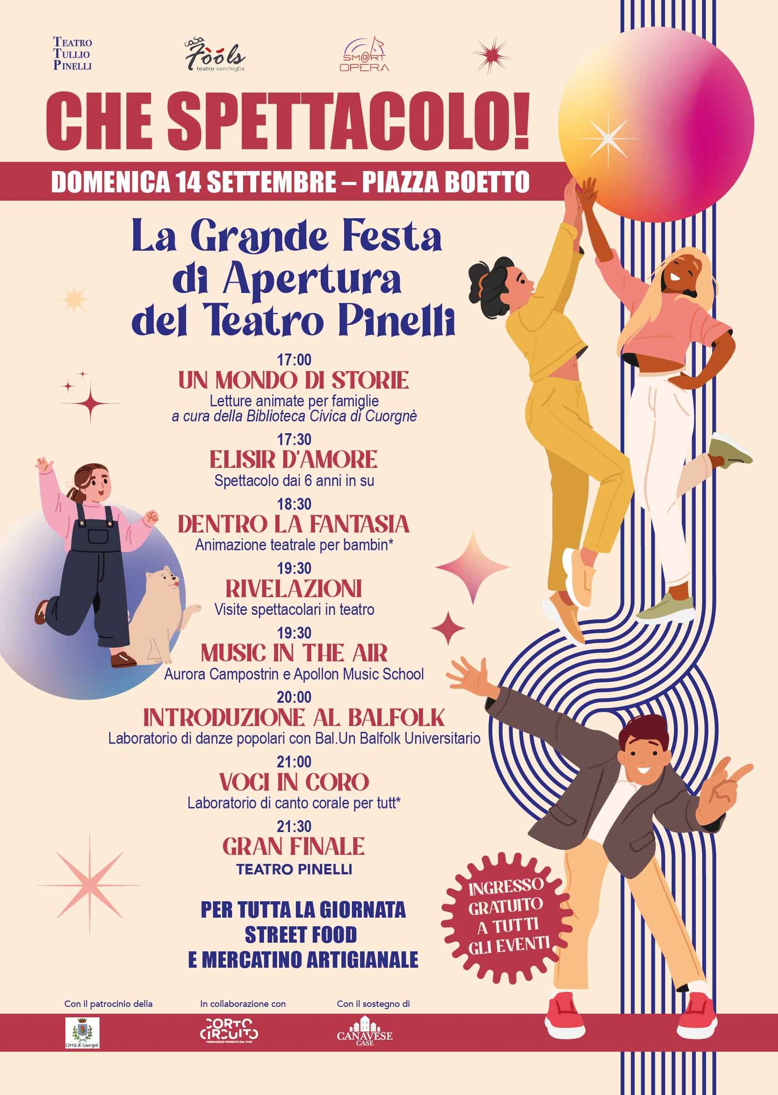CUORGNE' - Che spettacolo: festa di apertura del Teatro Pinelli
