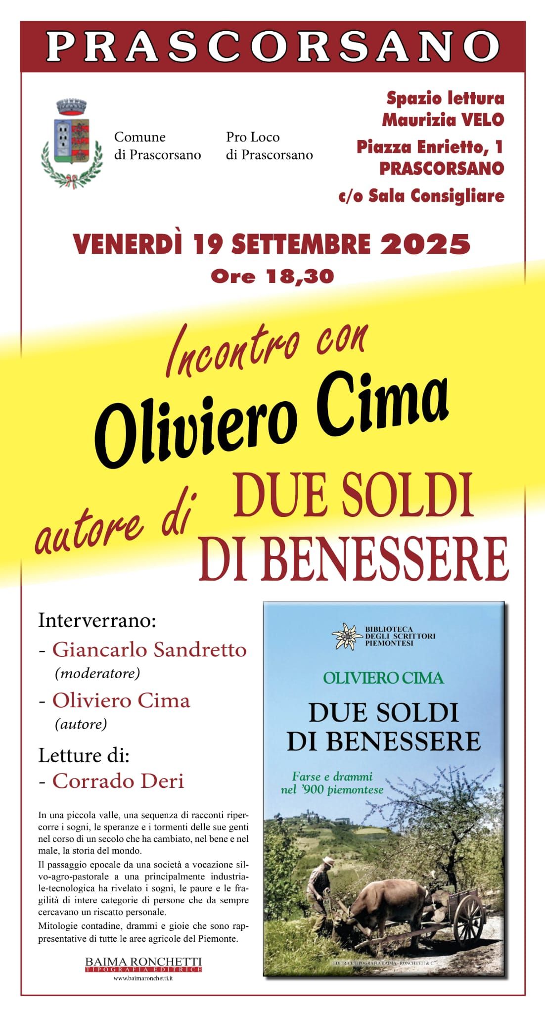 PRASCORSANO - Due soldi di benessere