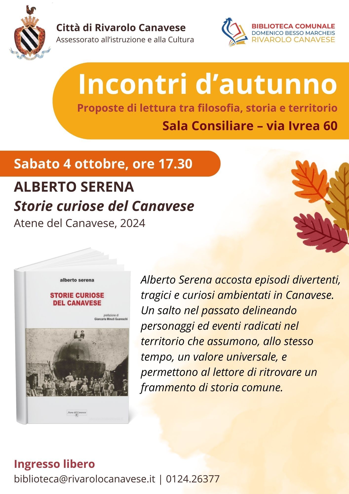 RIVAROLO CANAVESE - Incontri d'autunno