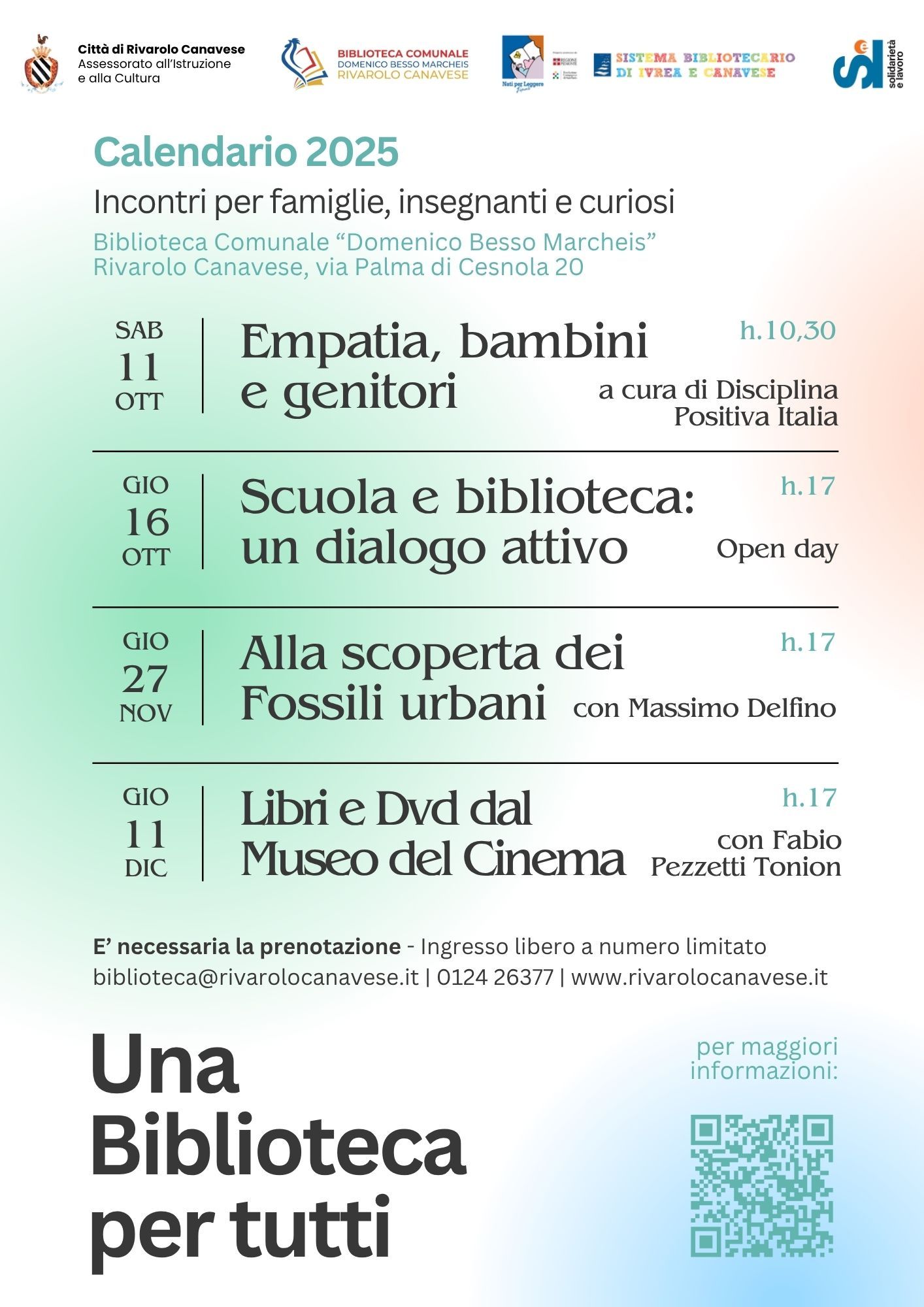 RIVAROLO CANAVESE - Una Biblioteca per tutti