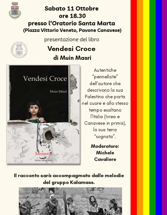 PAVONE CANAVESE - Presentazione del libro "Vendesi Croce"
