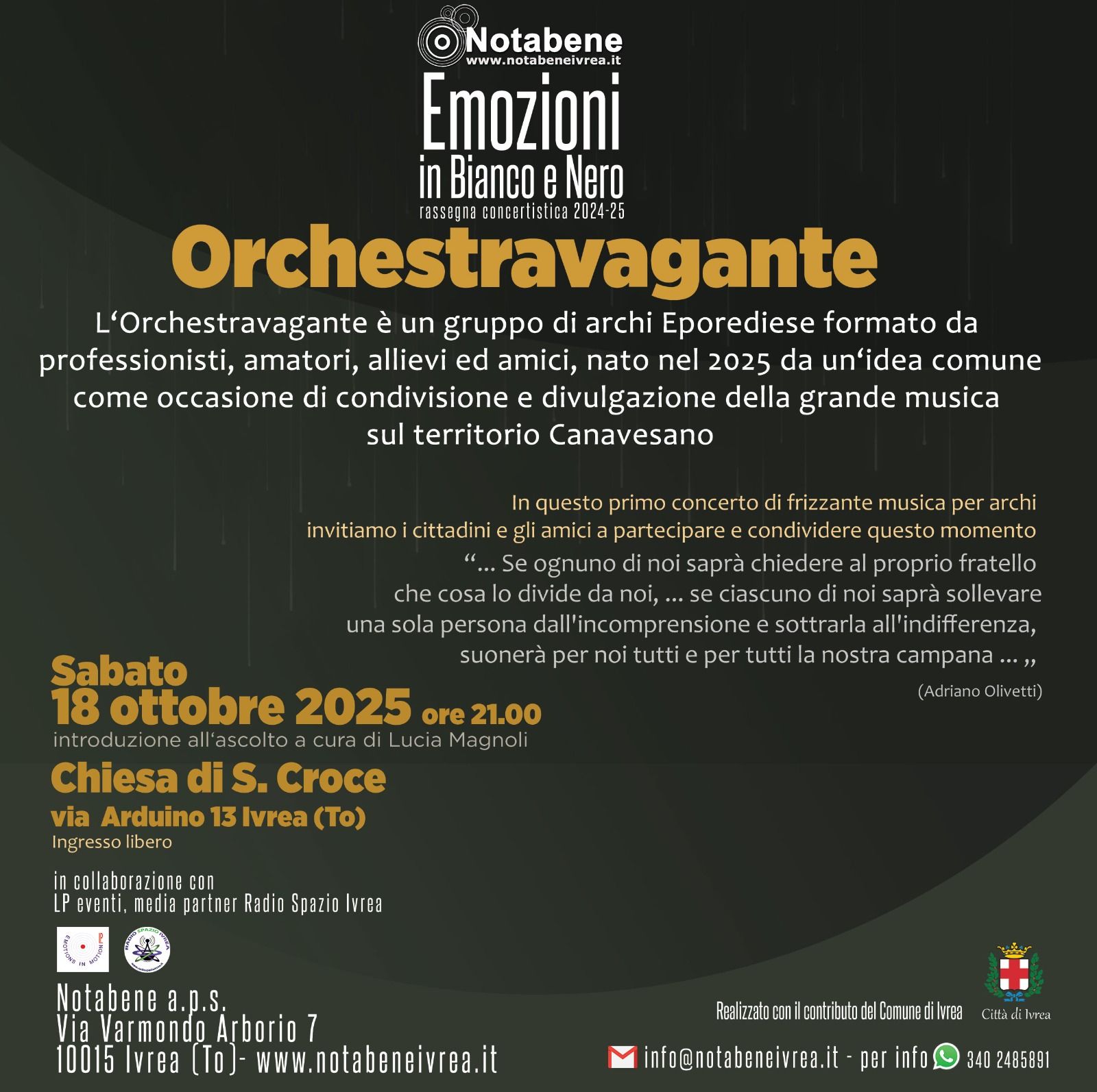 IVREA - Concerto dell’Orchestravagante