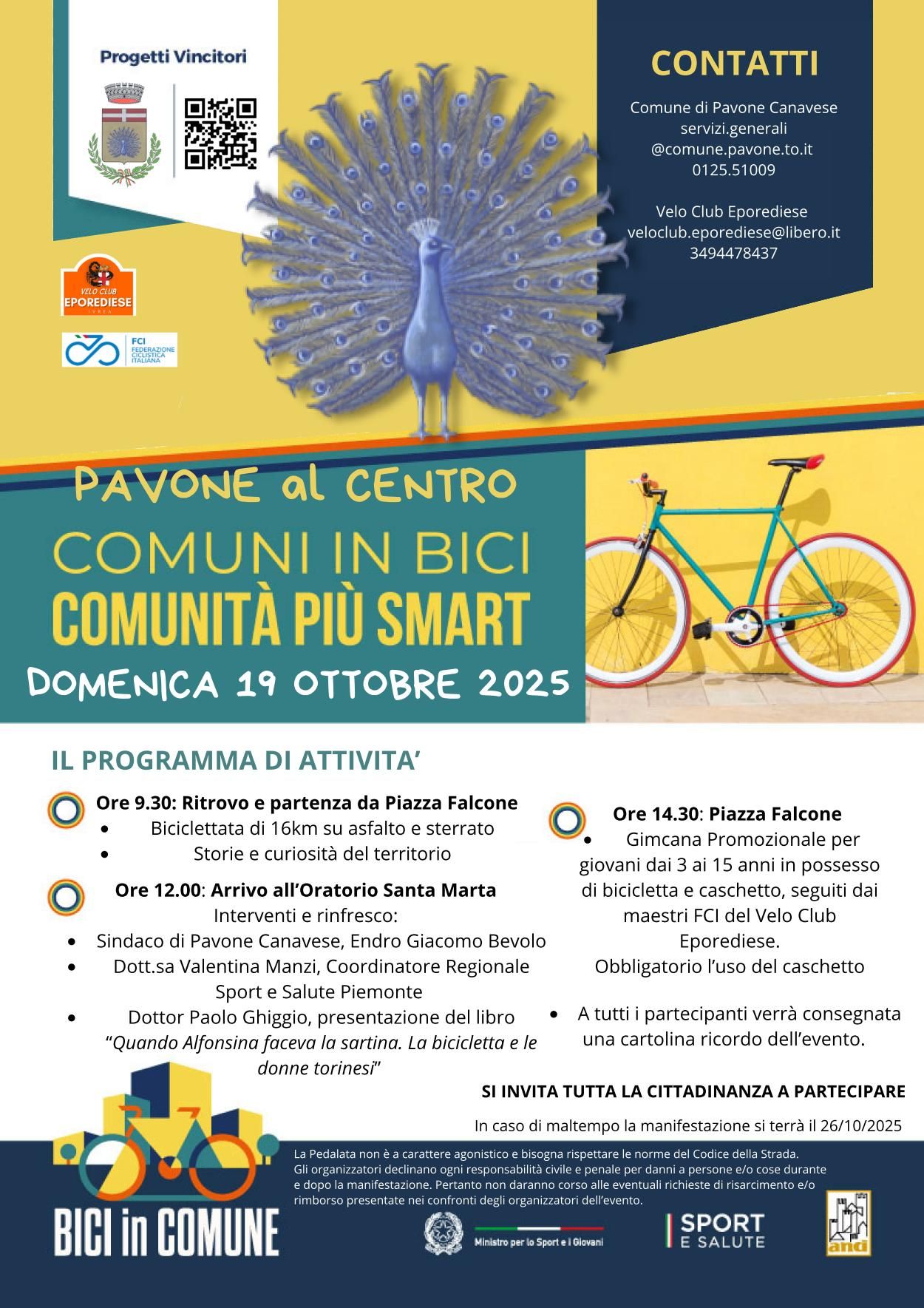 PAVONE CANAVESE - Comuni in bici, comunità più smart