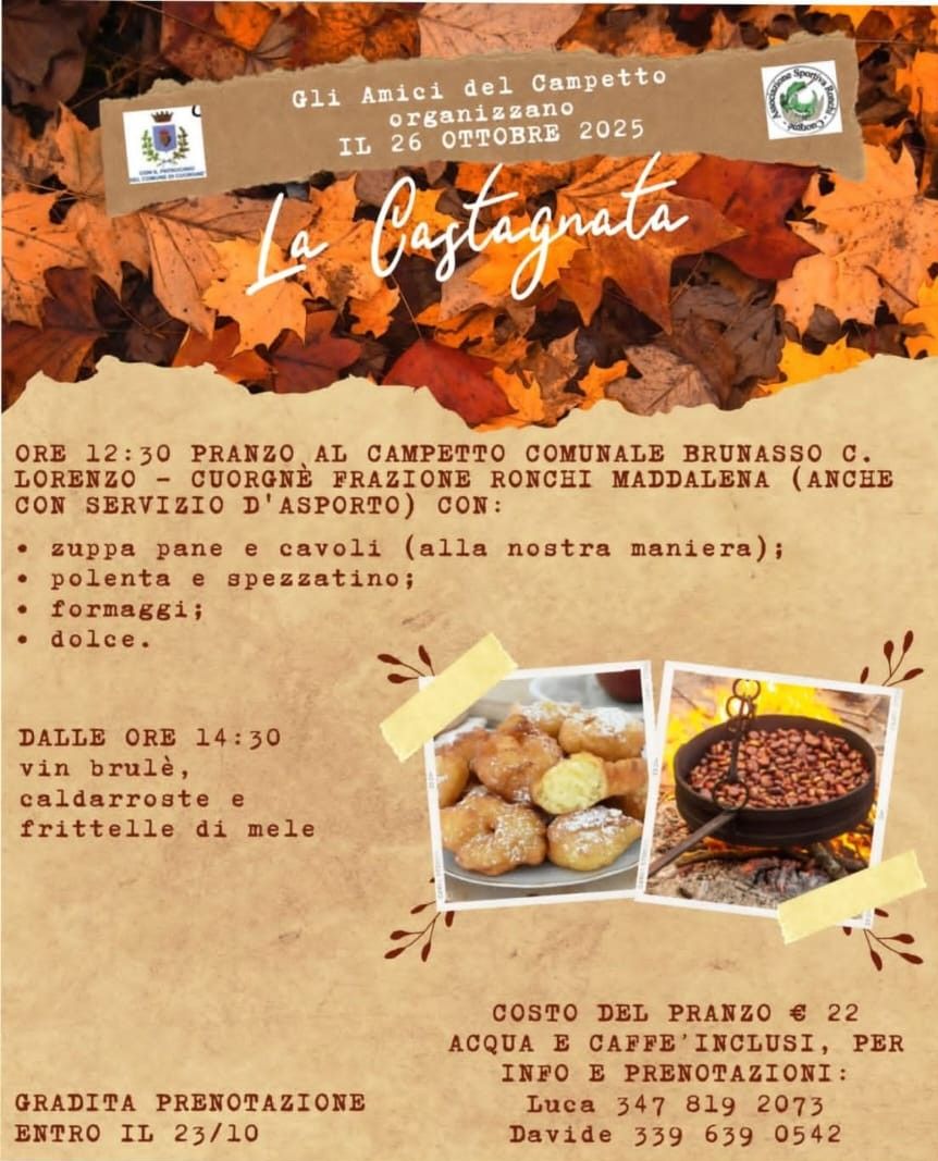 CUORGNE' - Castagnata ai Ronchi Maddalena