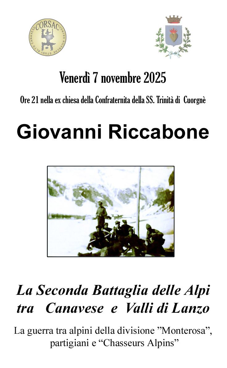 CUORGNE' - Presentazione del libro annuale del Corsac