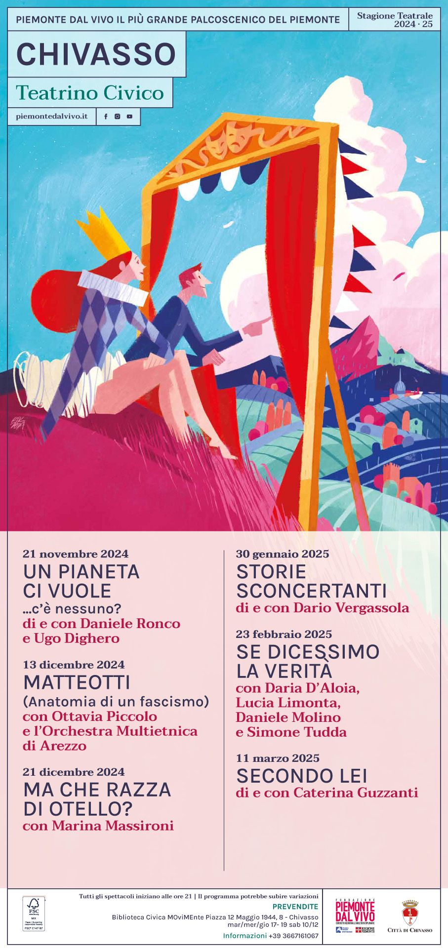 CHIVASSO - Stagione teatrale al teatrino civico
