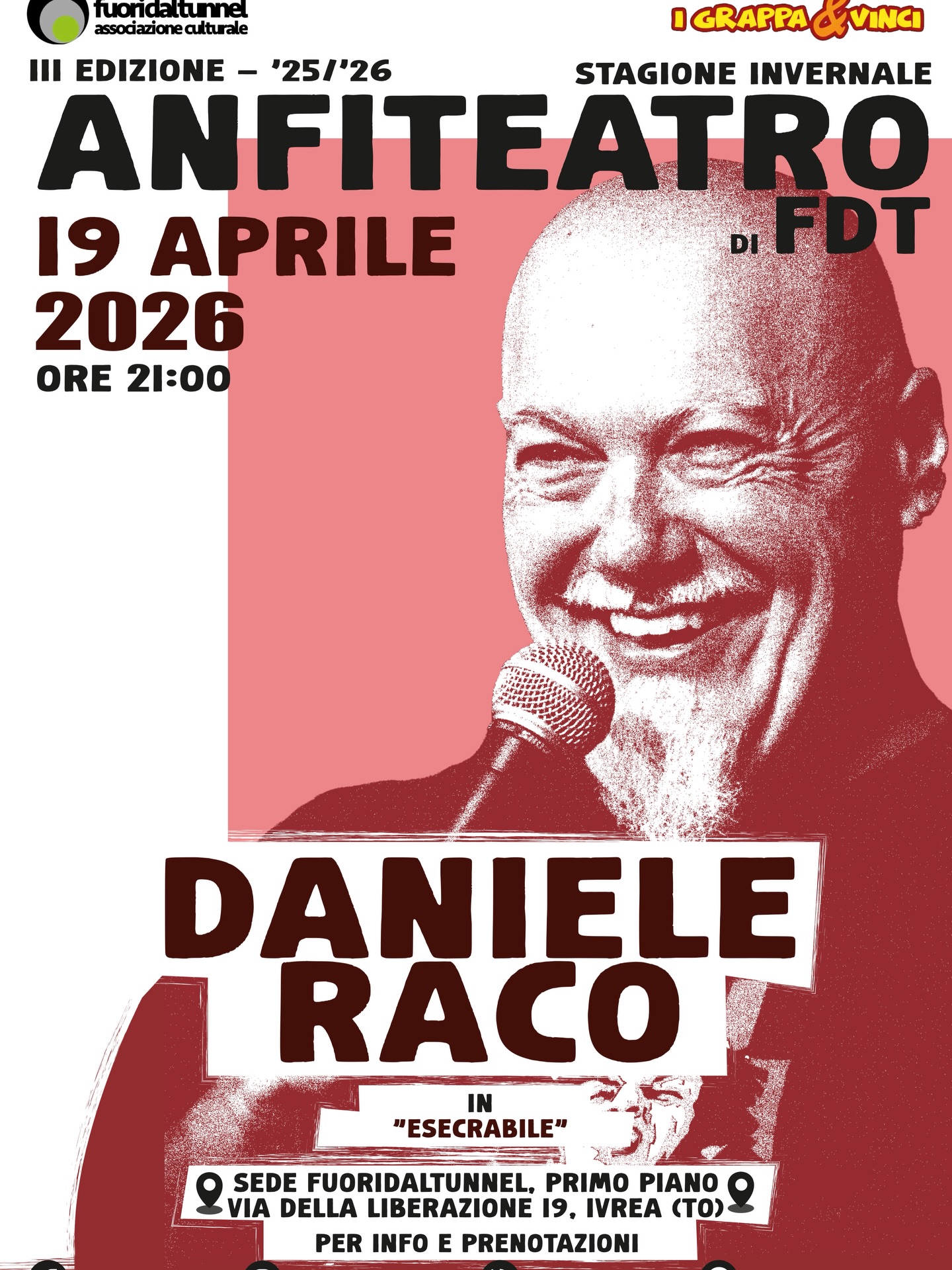 Daniele Raco in 'Esecrabile'