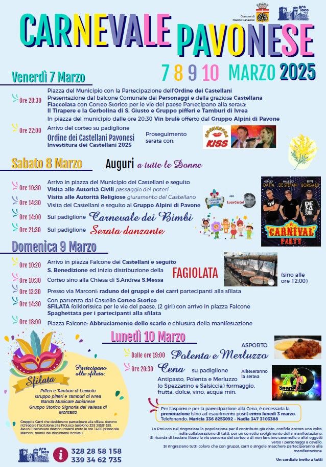 PAVONE CANAVESE - Carnevale pavonese