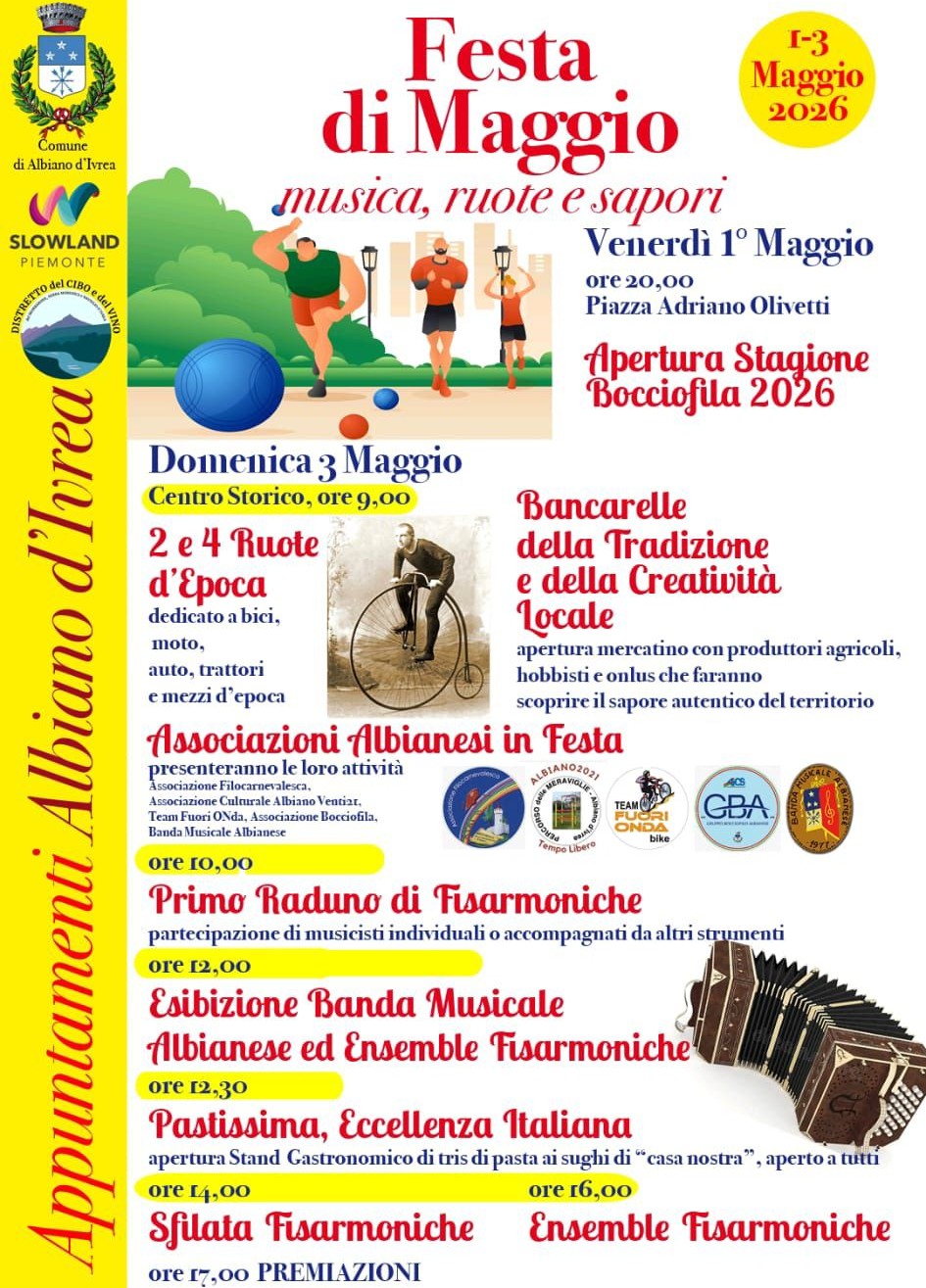 Festa di Maggio: musica, ruote e sapori