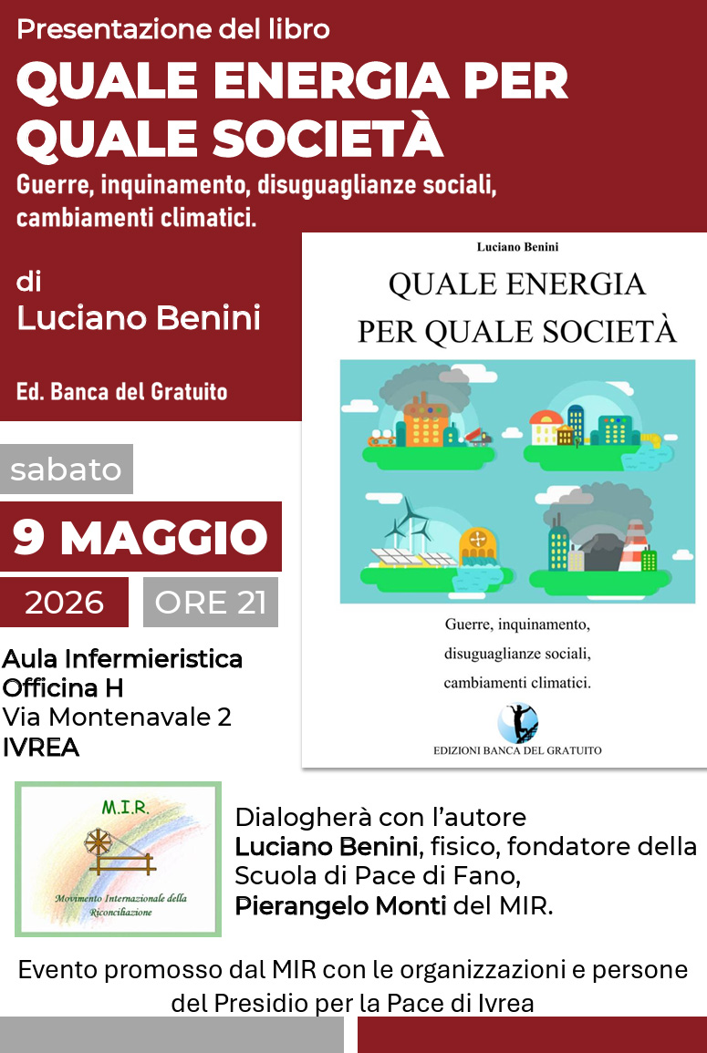 Presentazione del libro "Quale energia per quale società" di Luciano Benini