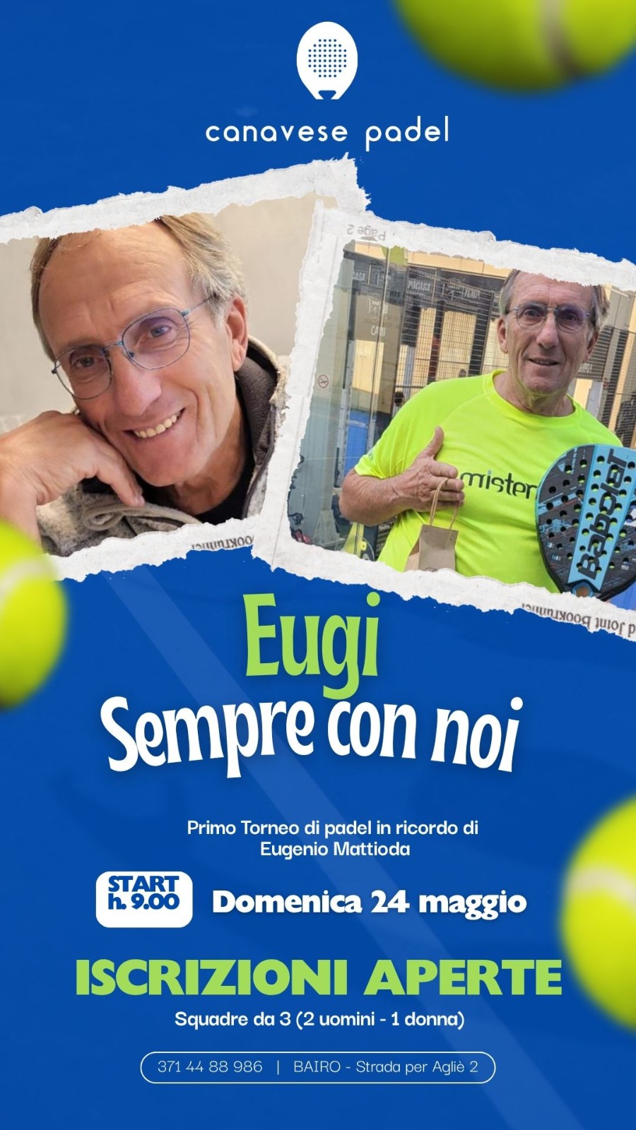 Eugi Sempre con noi - Torneo di padel