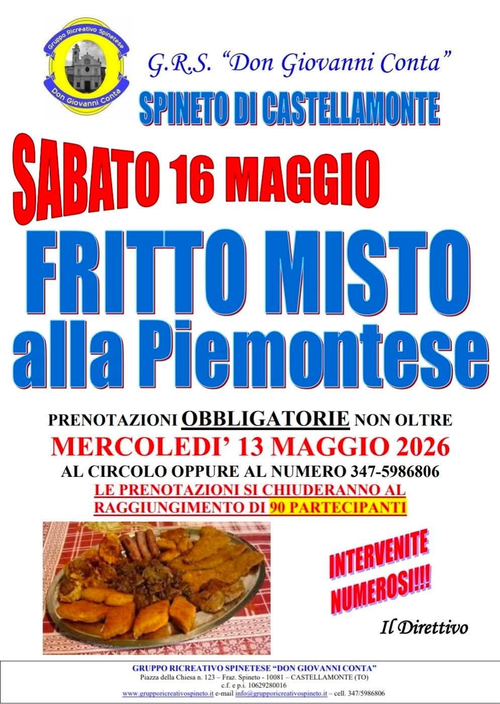 Fritto Misto alla Piemontese a Spineto di Castellamonte