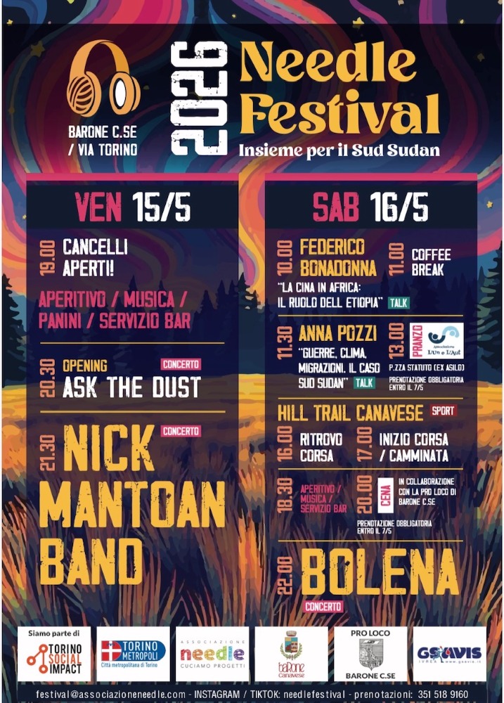 Needle Festival 2026 - Insieme per il Sud Sudan