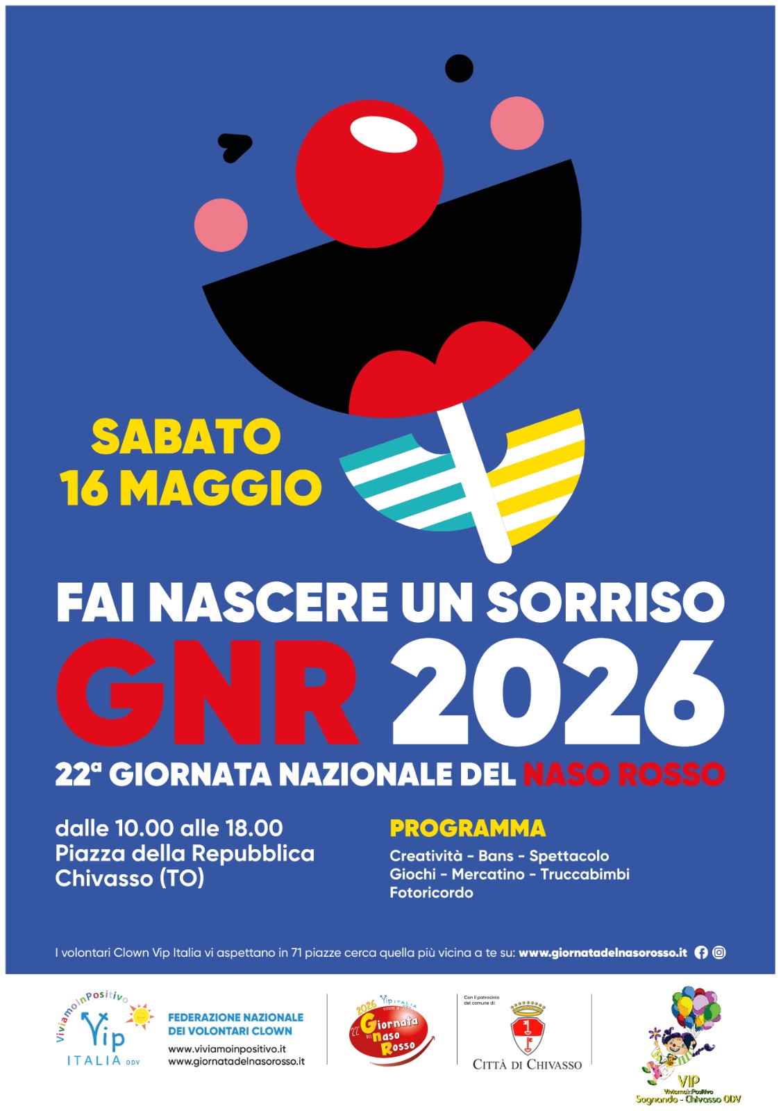 22ª Giornata Nazionale del Naso Rosso a Chivasso