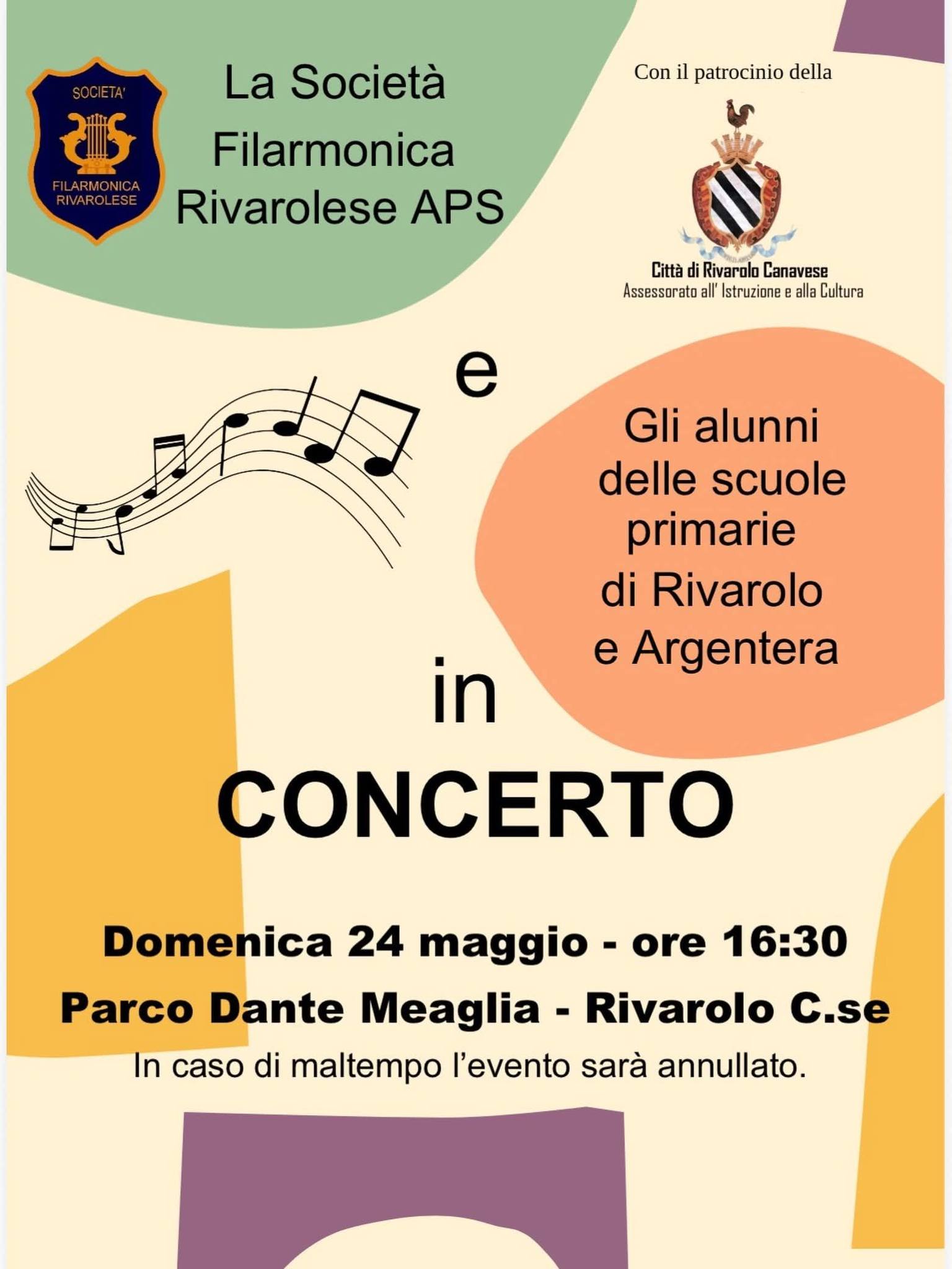 Concerto della Filarmonica Rivarolese con gli Alunni delle Scuole Primarie