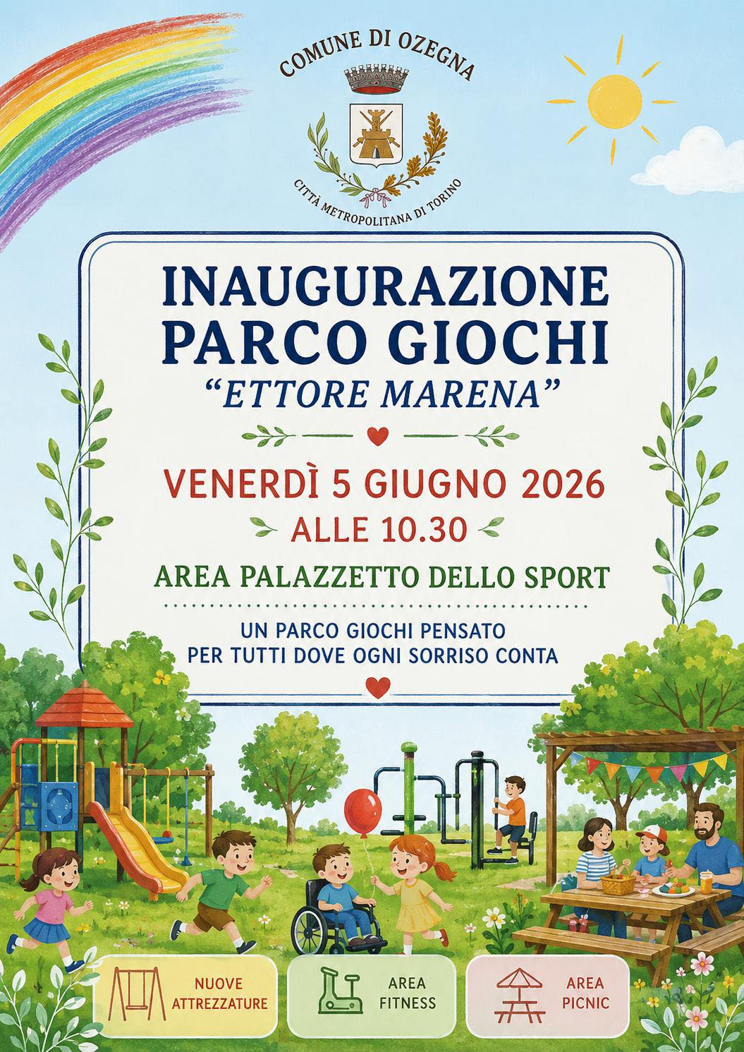 Inaugurazione Parco Giochi Ettore Marena