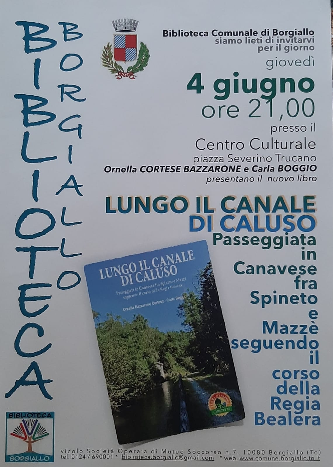 Presentazione del libro 'Lungo il Canale di Caluso' e camminata lungo la Regia Bealera