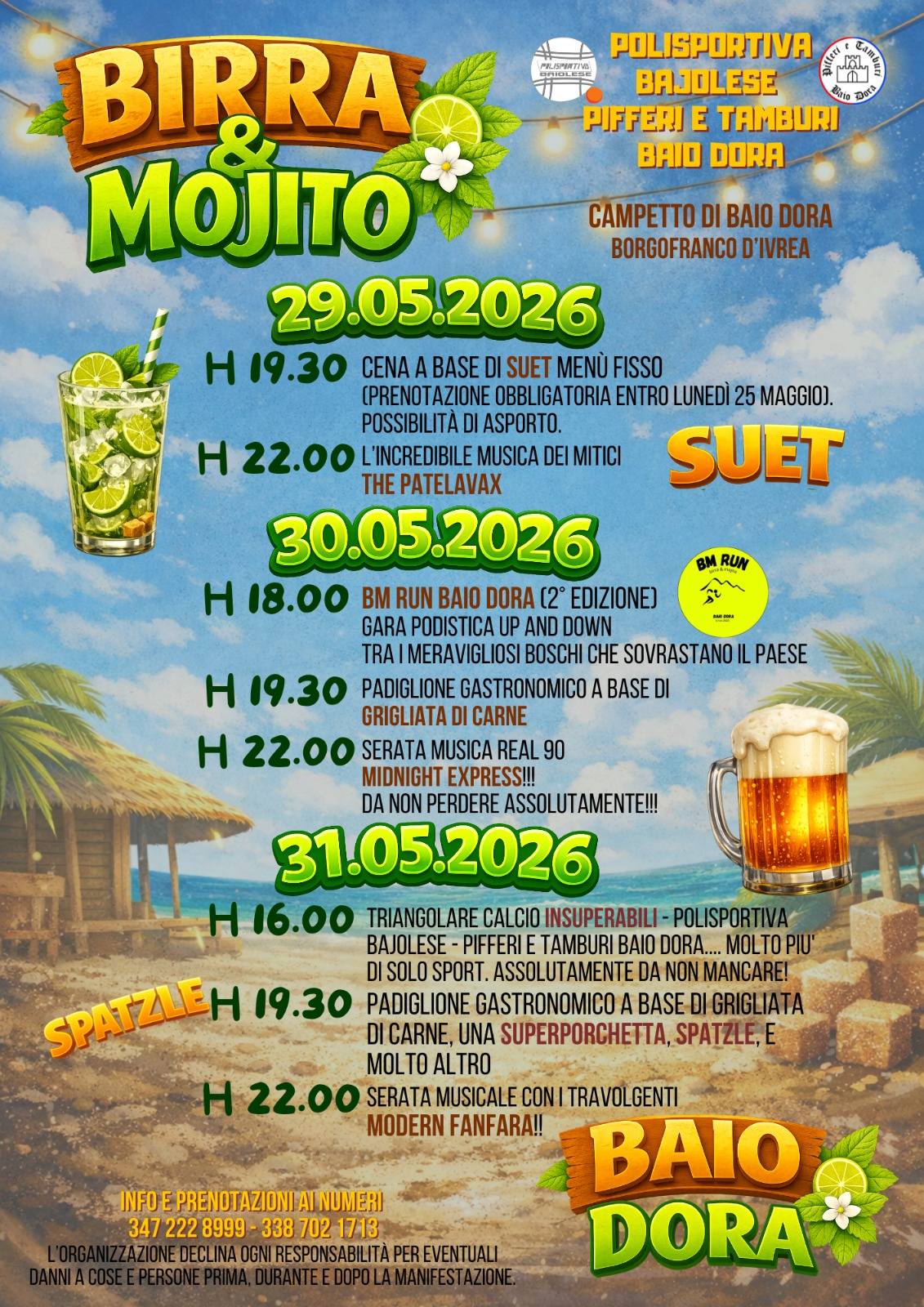 Birra & Mojito a Baio Dora