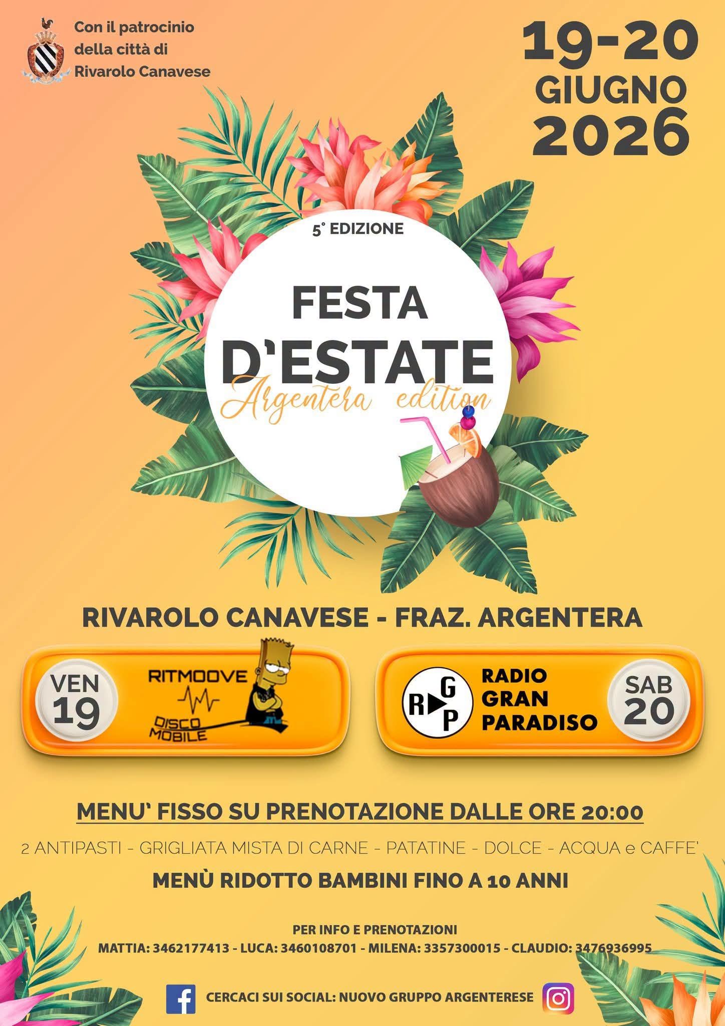 Festa d'Estate in Frazione Argentera