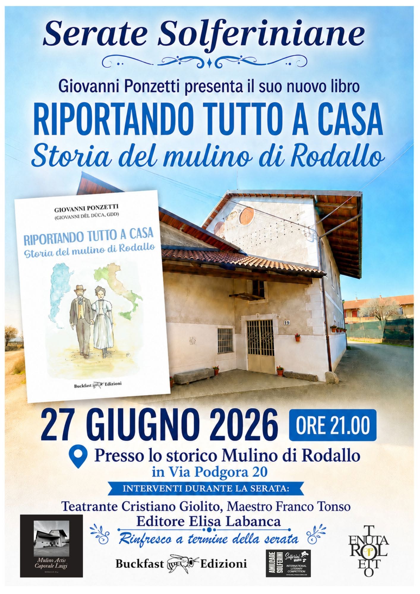 Serate Solferiniane: Presentazione del libro 'Riportando tutto a casa'