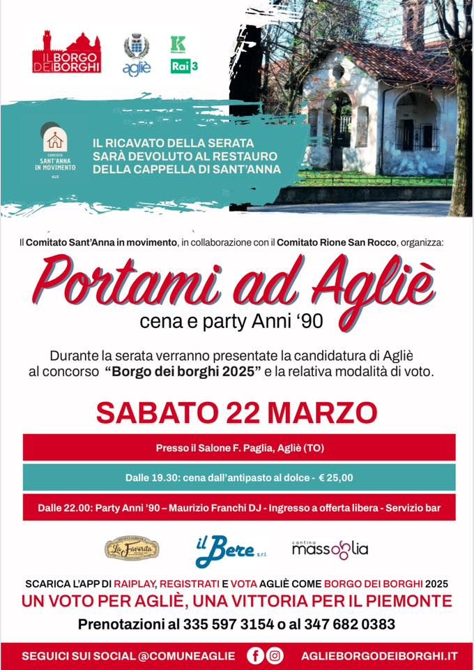 AGLIE' - Portami ad Agliè
