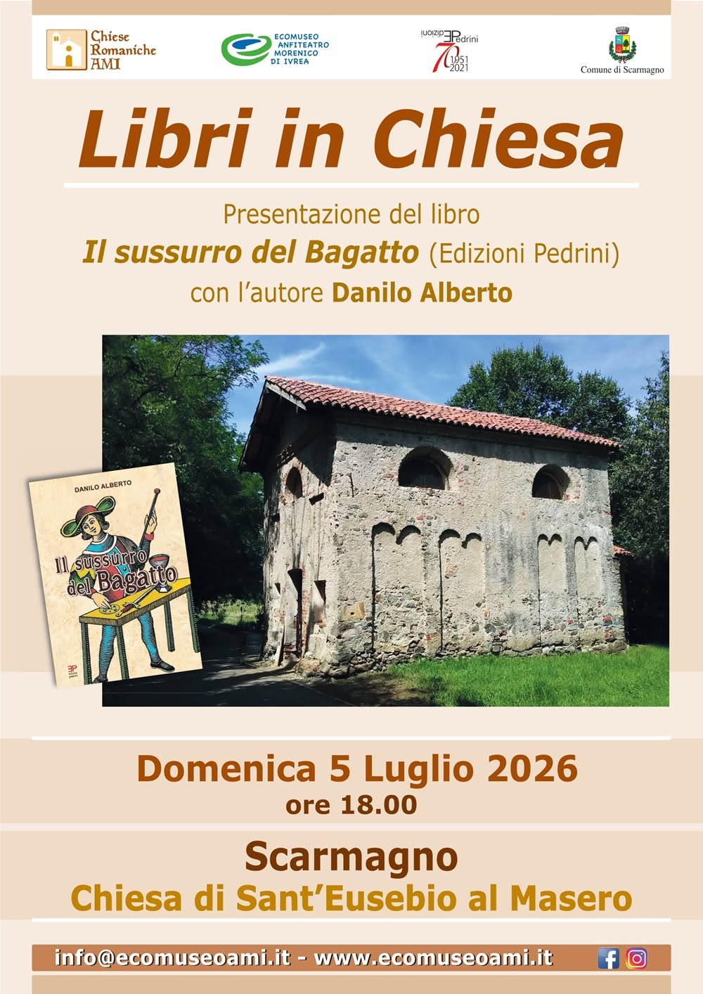 Libri in Chiesa: Presentazione 'Il sussurro del Bagatto'
