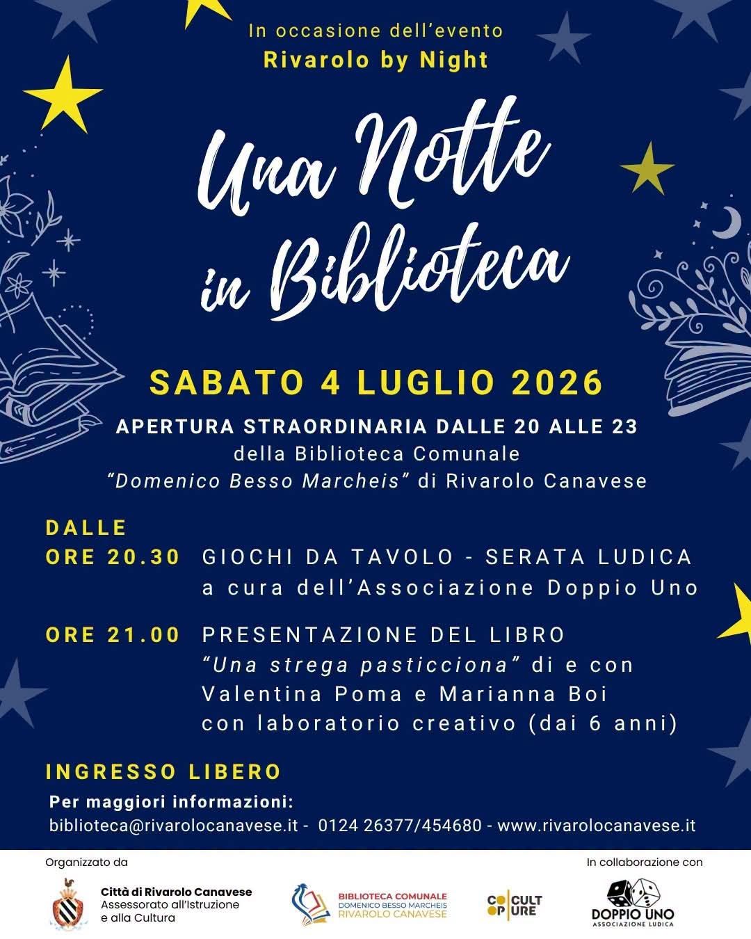 Una Notte in Biblioteca