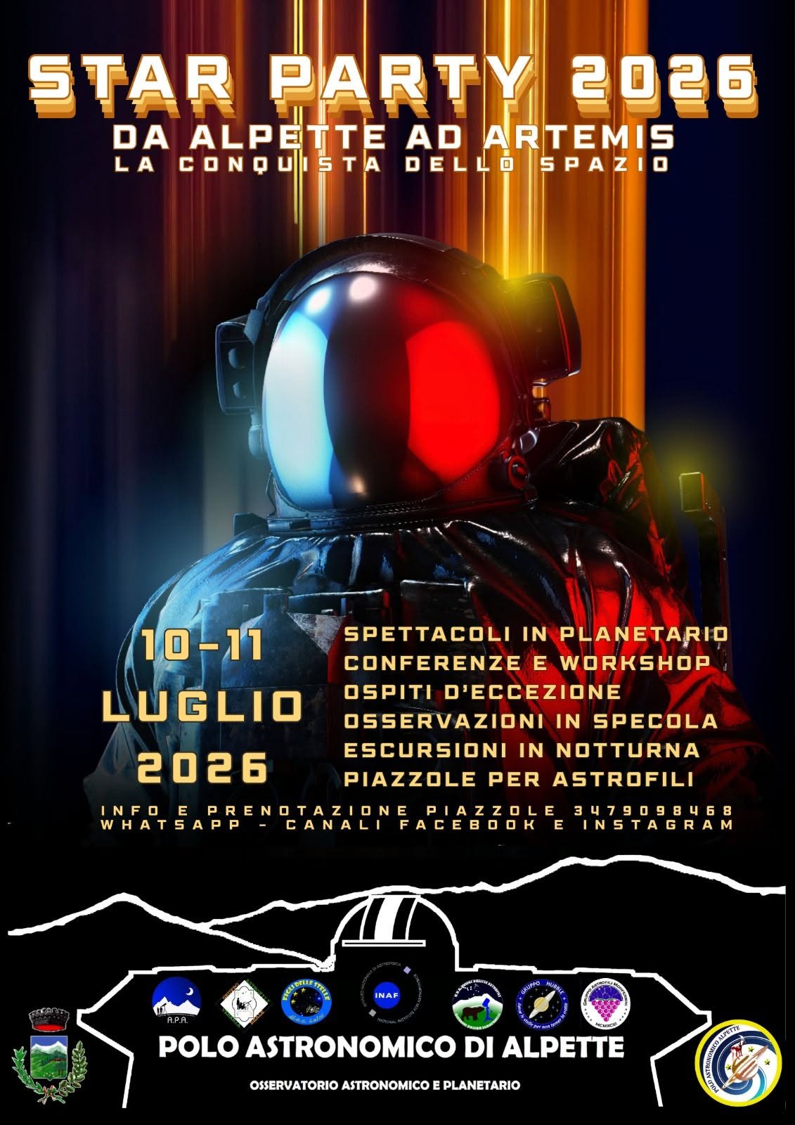 Star Party 2026: Da Alpette ad Artemis
