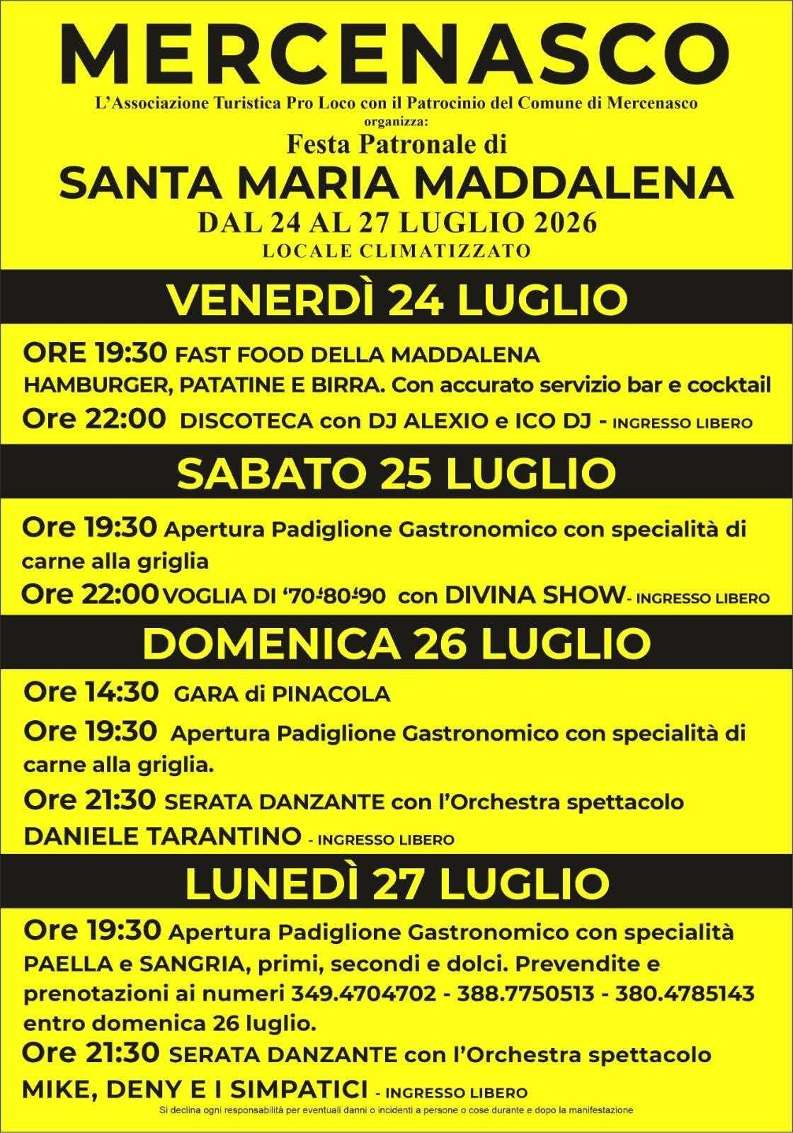 Festa Patronale di Santa Maria Maddalena