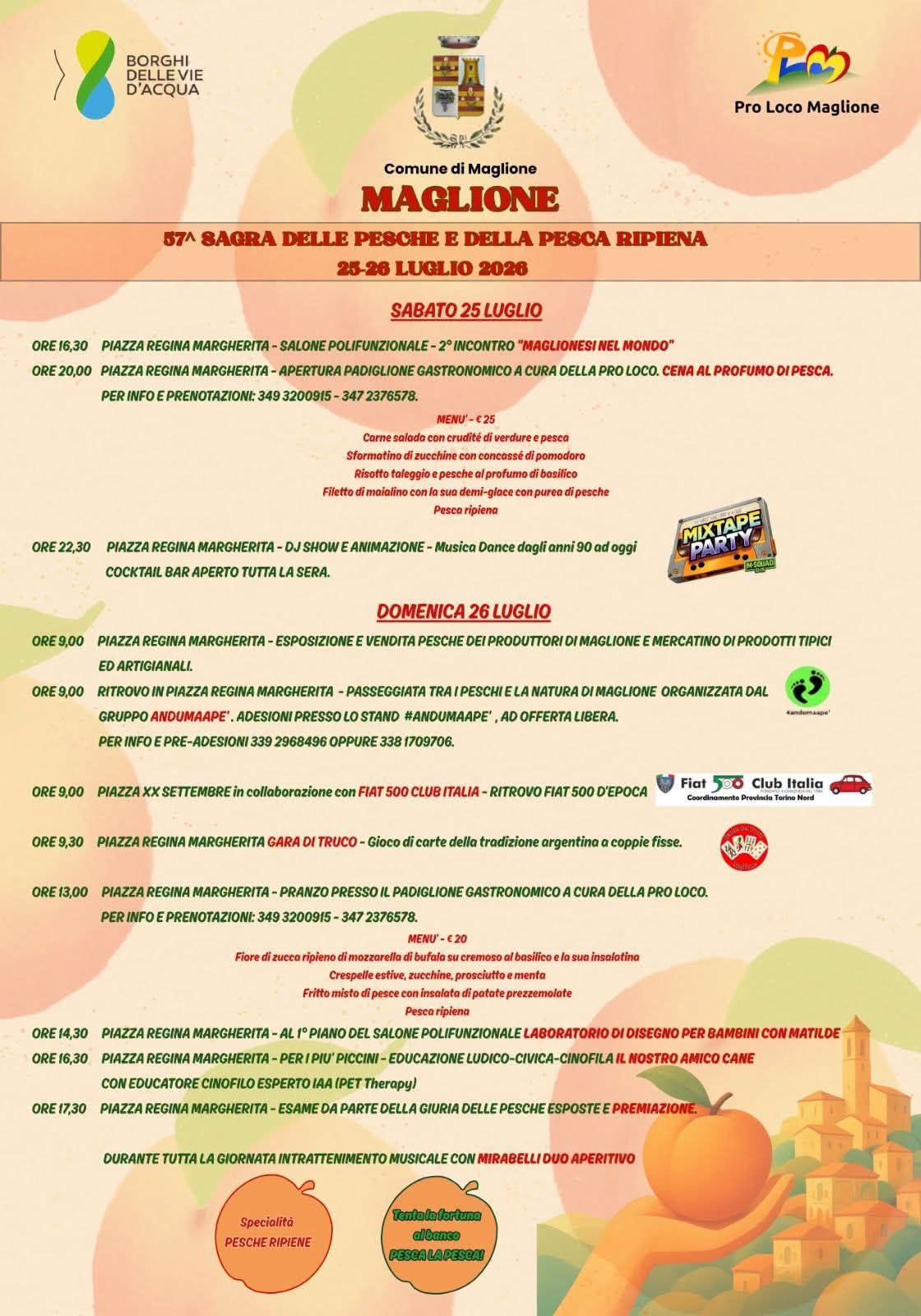 57ª Sagra delle Pesche e della Pesca Ripiena