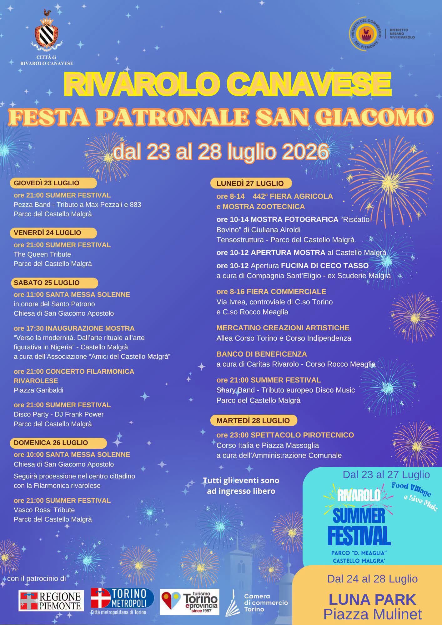 Festa Patronale San Giacomo a Rivarolo Canavese