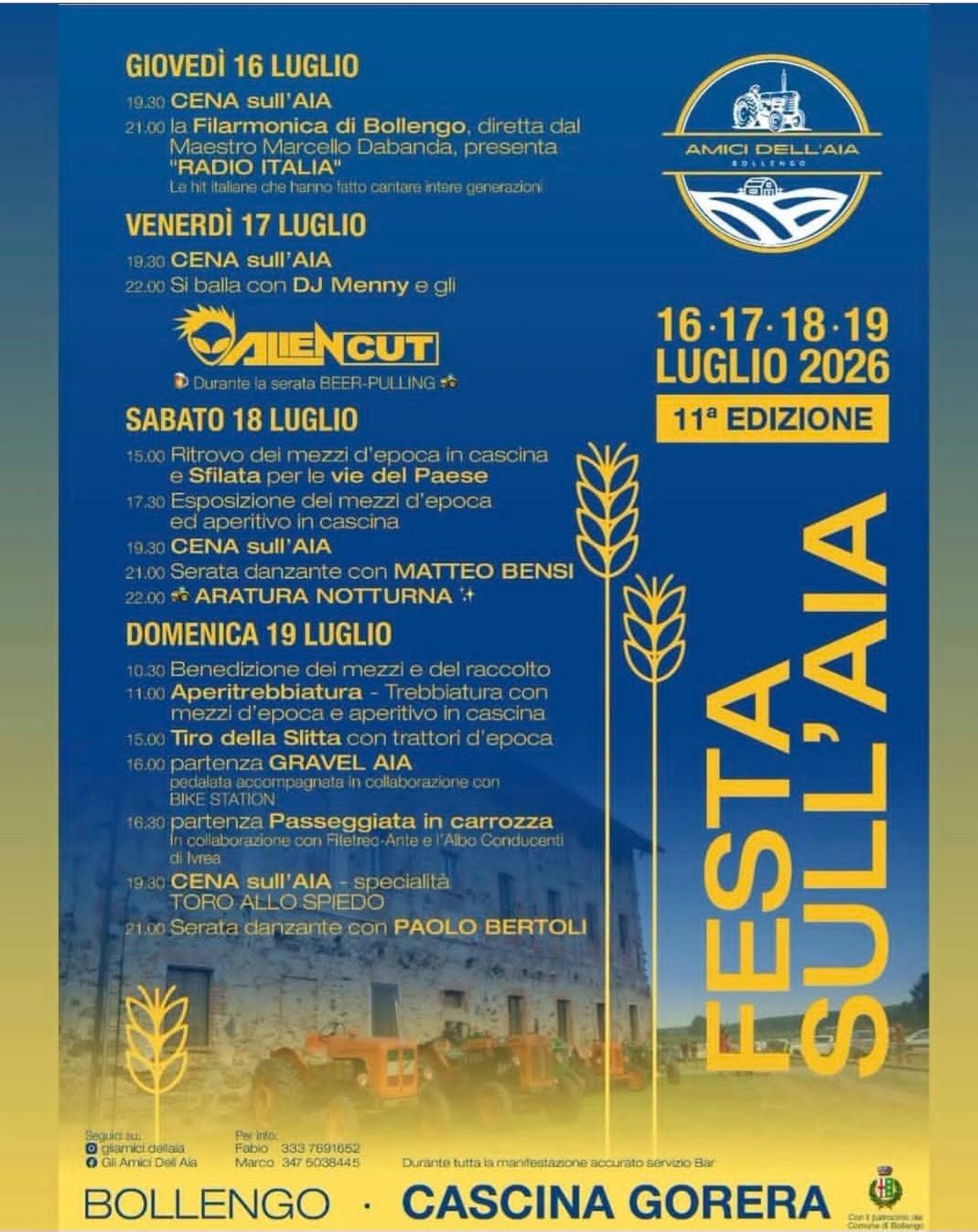 Festa sull'Aia 2026