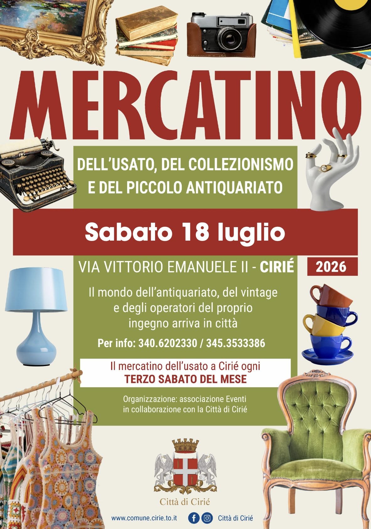 Mercatino dell'usato, del collezionismo e del piccolo antiquariato a Cirié