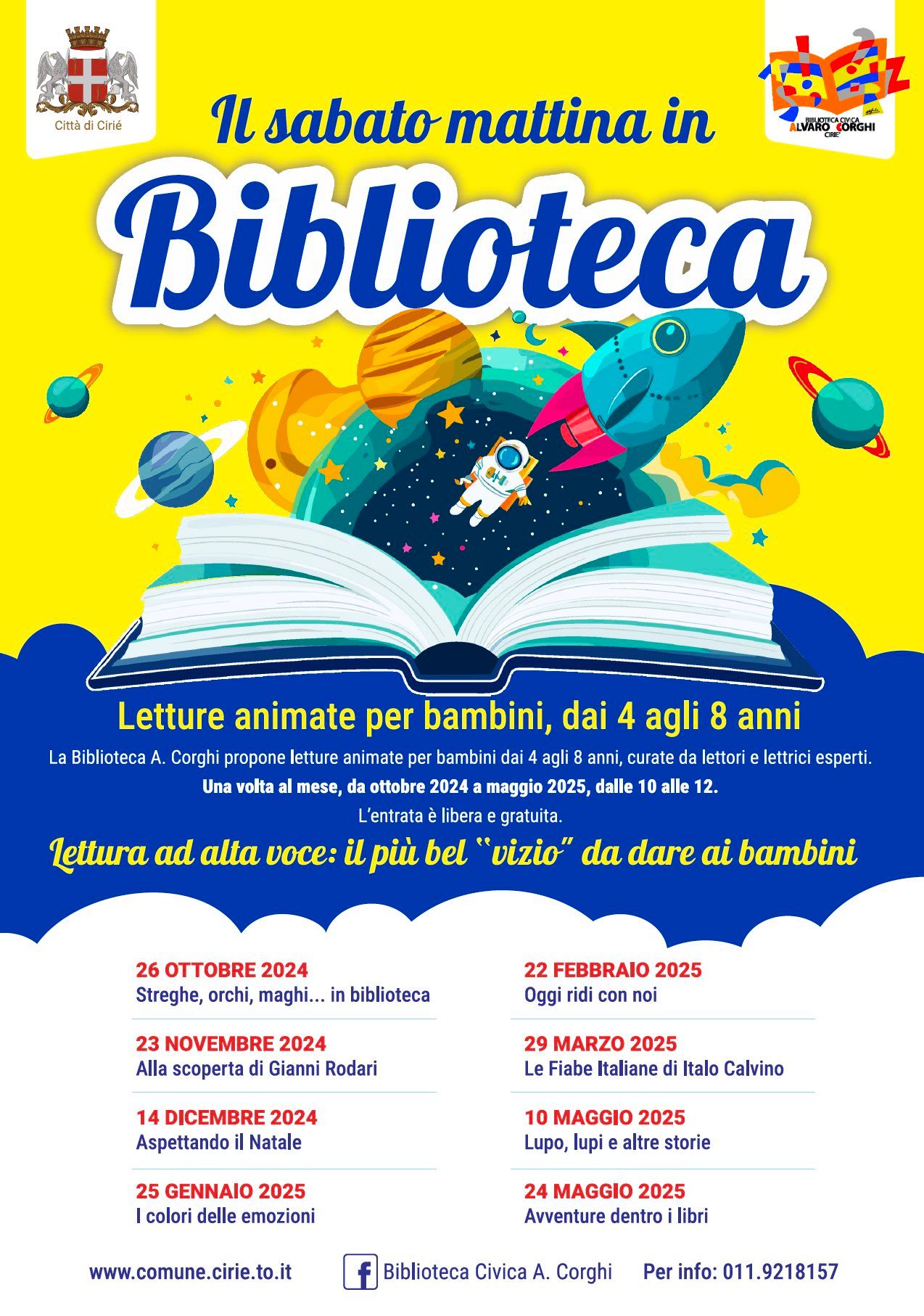 CIRIE' - Il sabato mattina in biblioteca