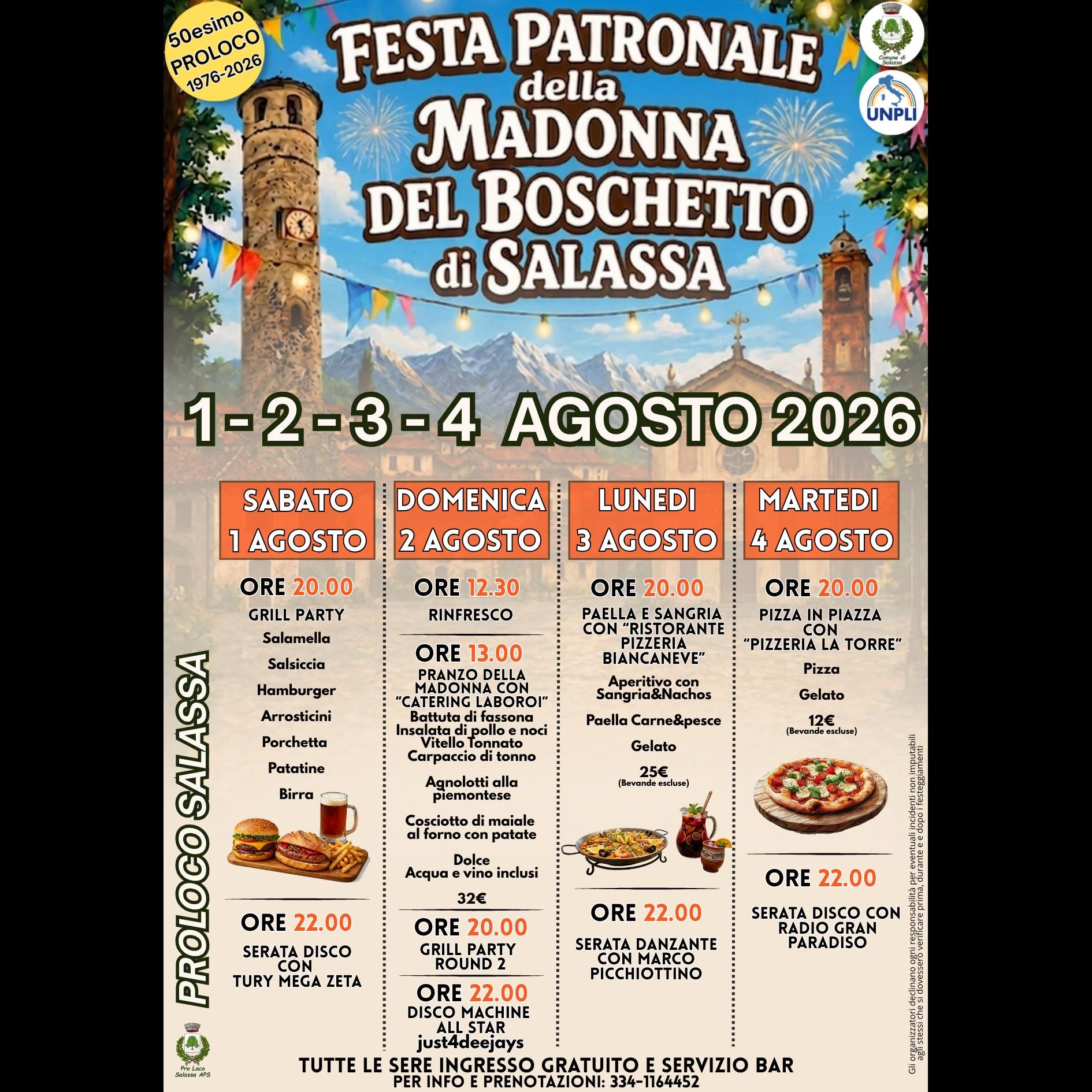 Festa Patronale della Madonna del Boschetto di Salassa