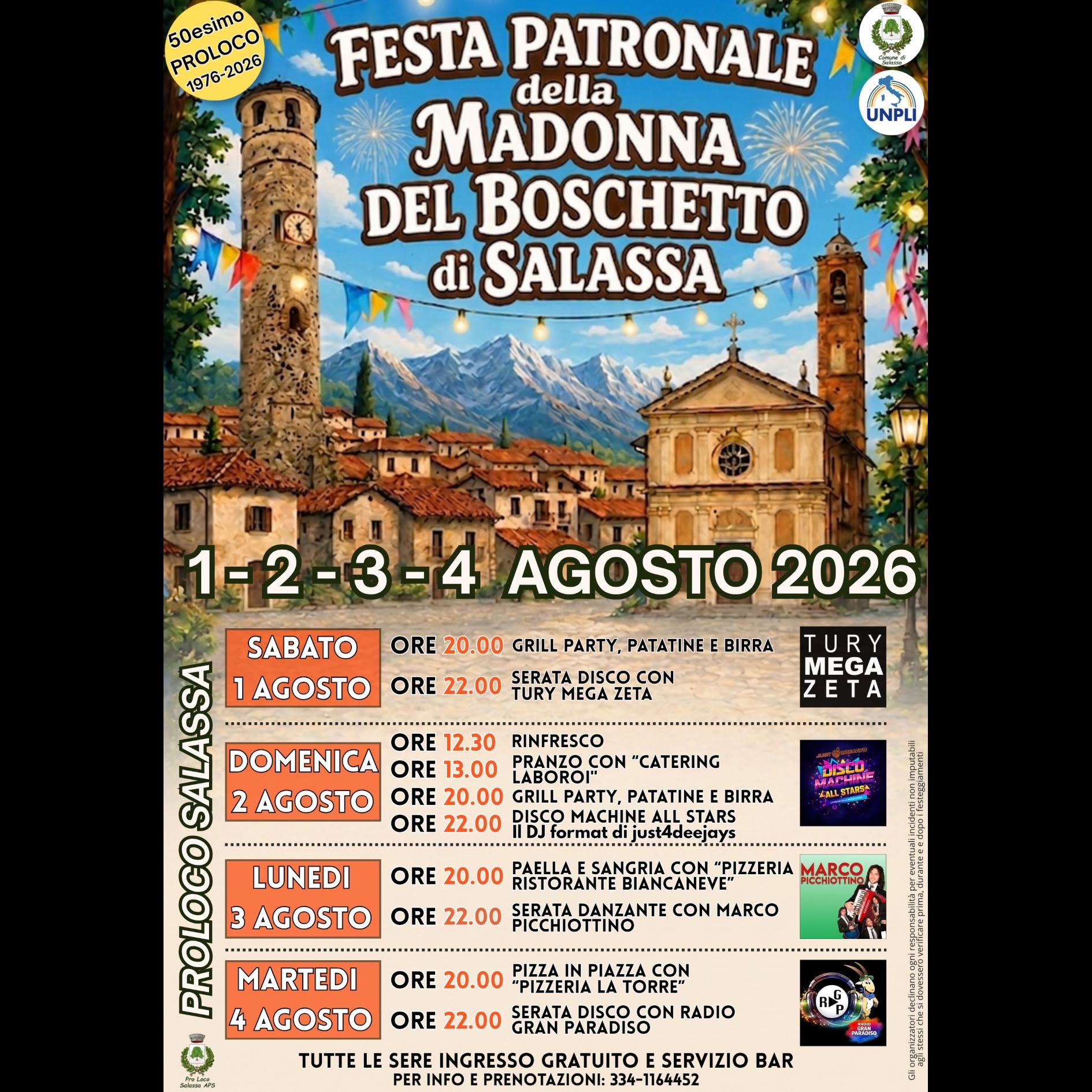 Festa Patronale della Madonna del Boschetto di Salassa