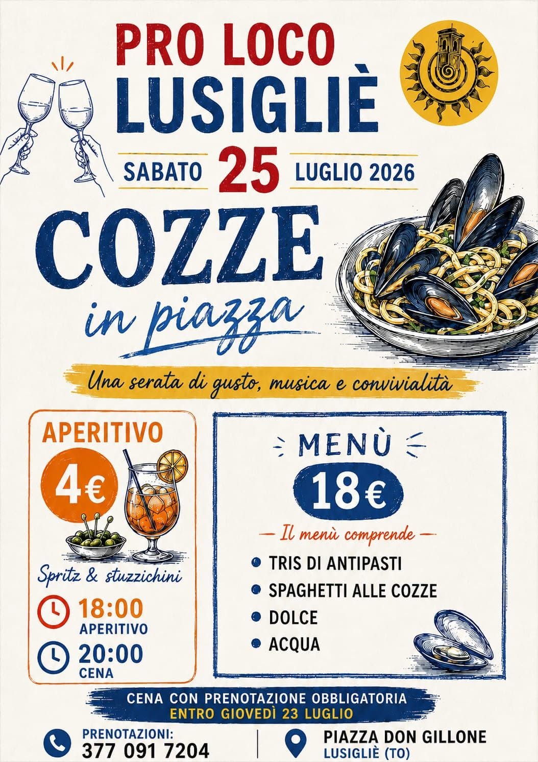 Cozze in Piazza a Lusigliè