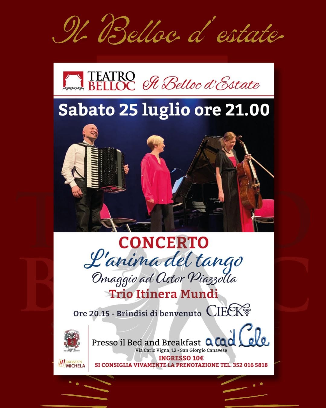 Concerto L'anima del tango - Omaggio ad Astor Piazzolla
