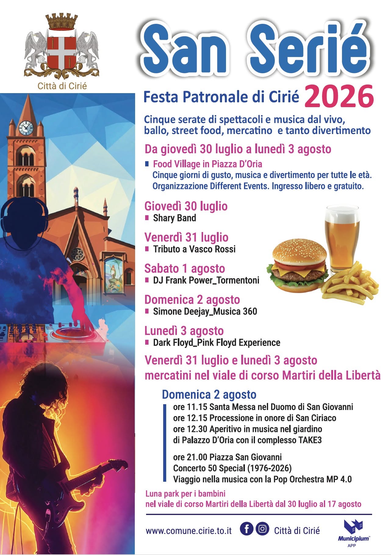 San Serié 2026: Festa Patronale di Cirié